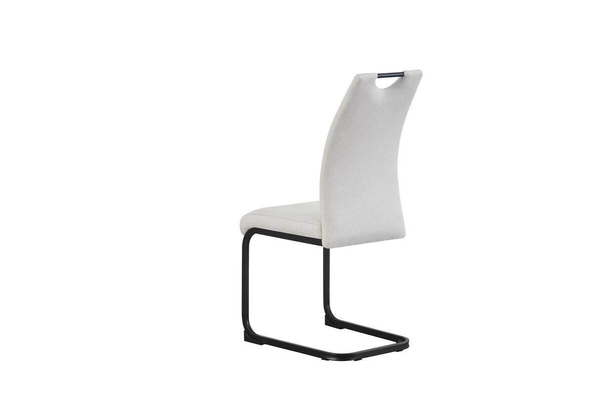 Schwingstuhl HANNA, 2er Set creme Webstoff B/H/T: ca. 43x98x59 cm