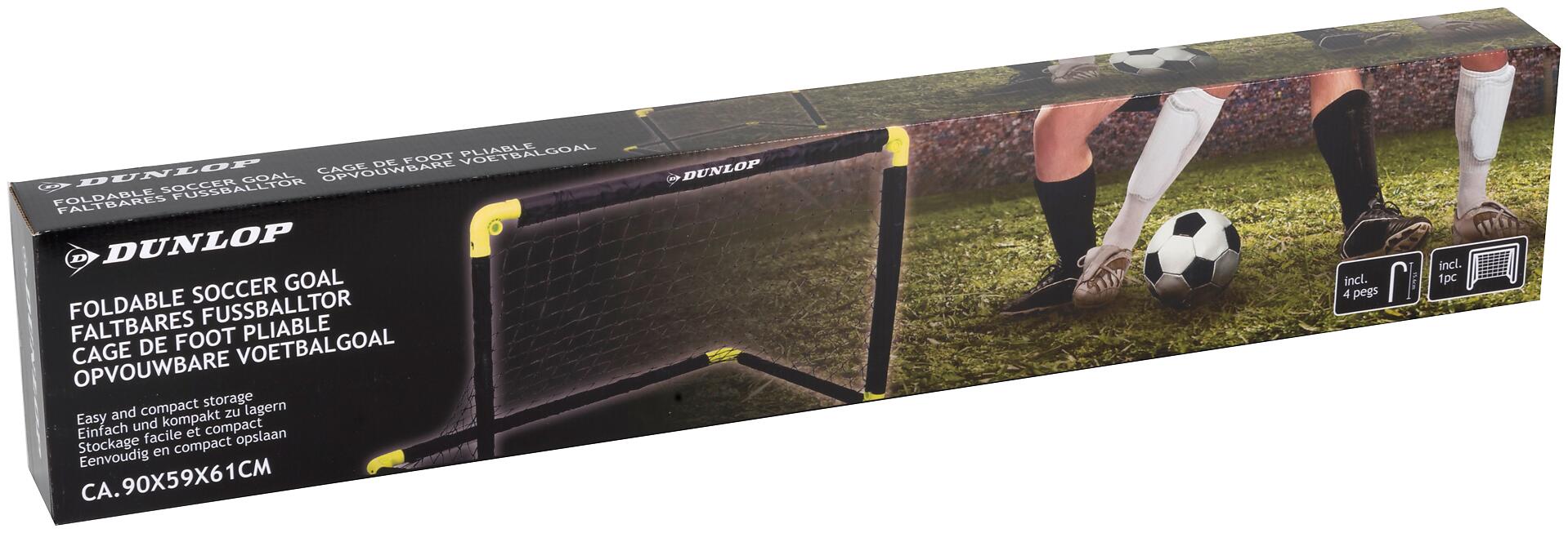 Dunlop faltbares Fußballtor schwarz B/H/T: ca. 90x59x61 cm