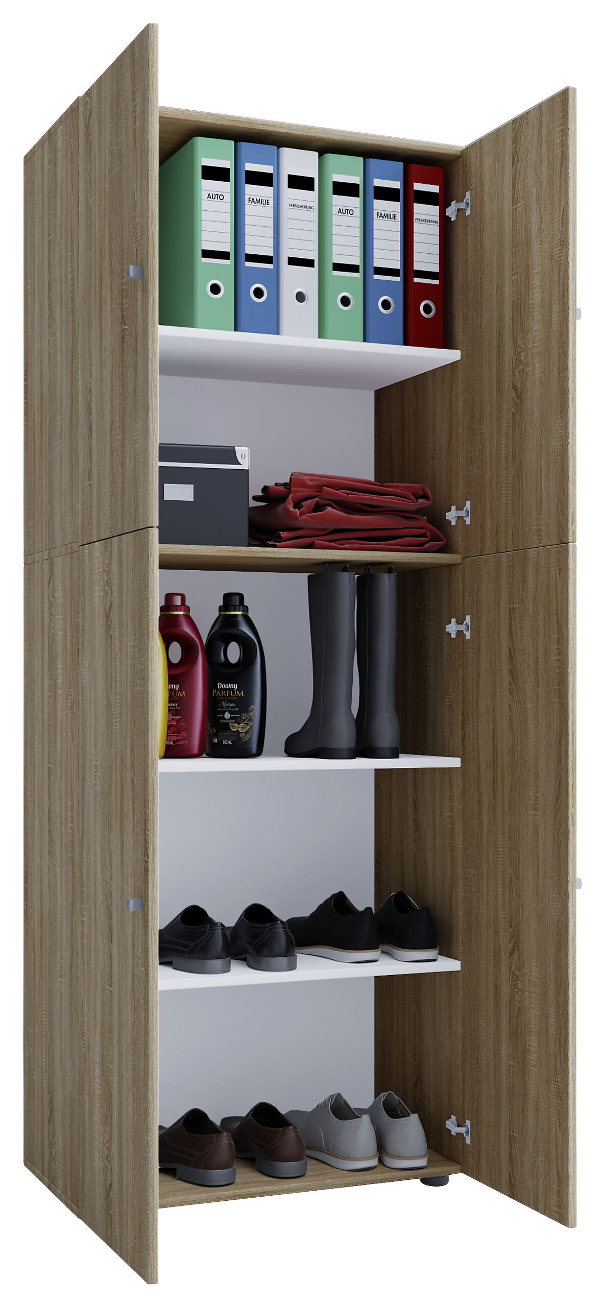 Kleiderschrank Lona Eiche B/H/T: ca. 70x182x39 cm