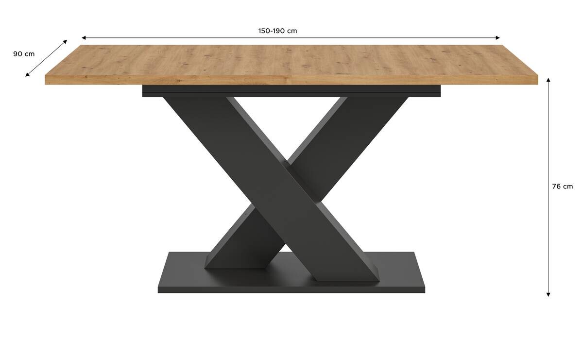 Esstisch Motion Artisan Nachbildung B/H/T: ca. 150x76x80 cm