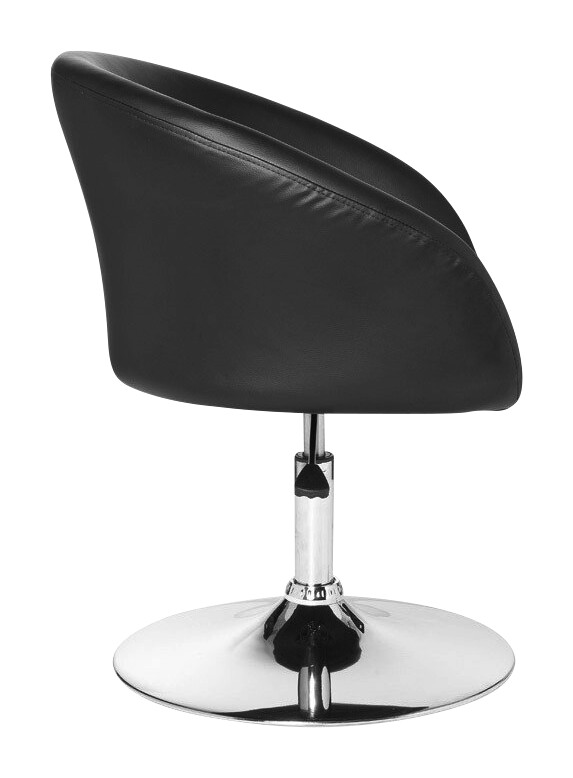 Drehstuhl schwarz Kunstleder Metall