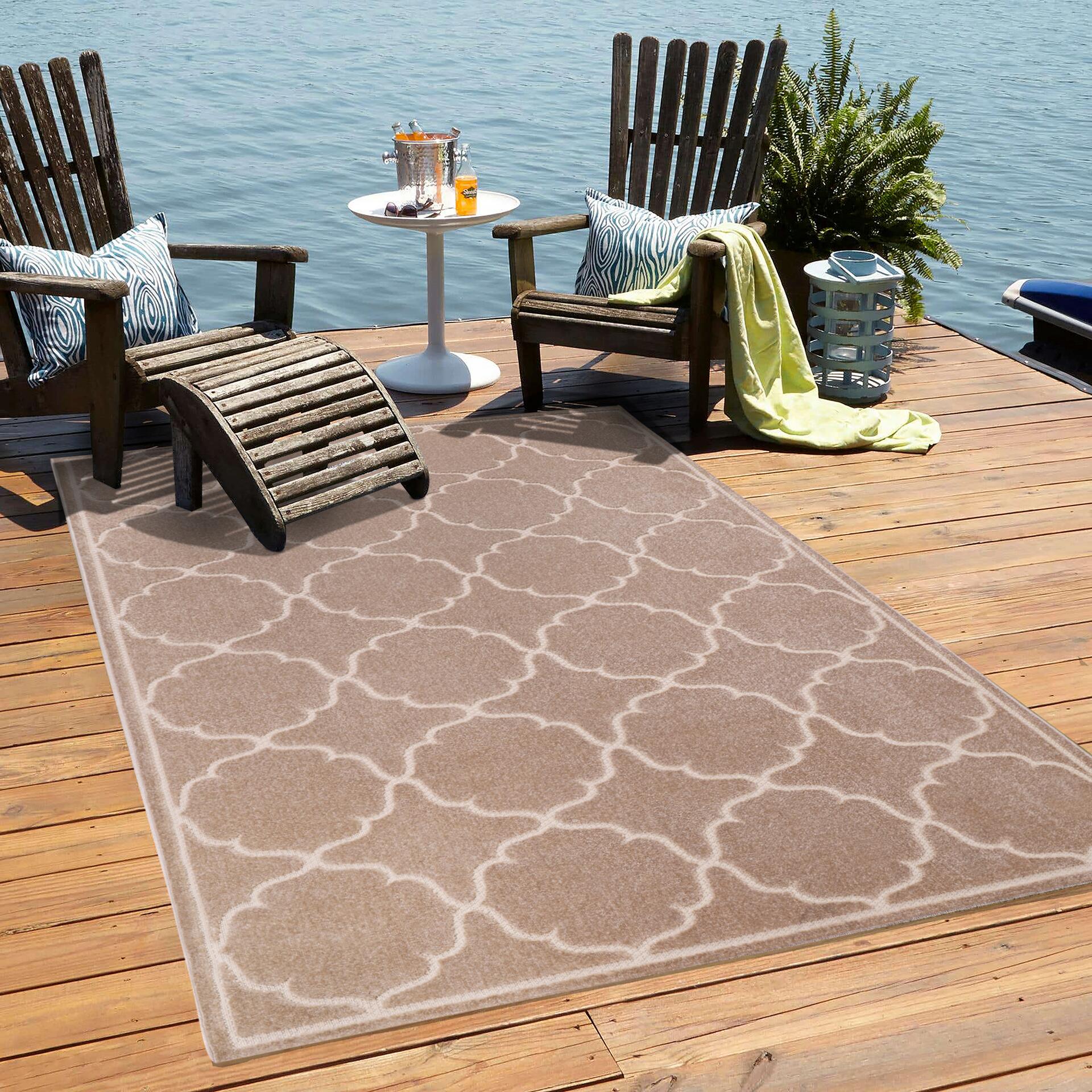 Sanat Outdoorteppich BERLIN beige B/L: ca. 80x150 cm