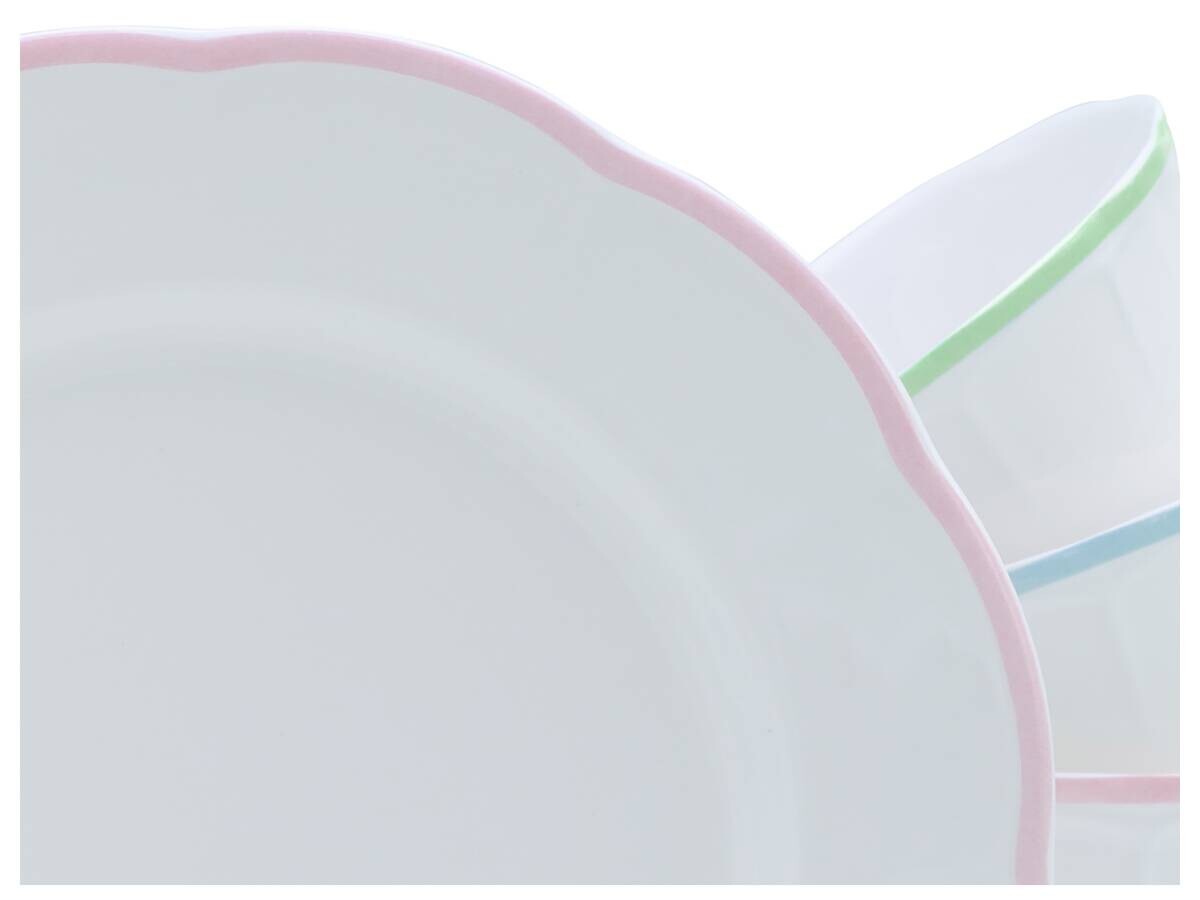 Kaffeeservice weiß Steingut 12 tlg.