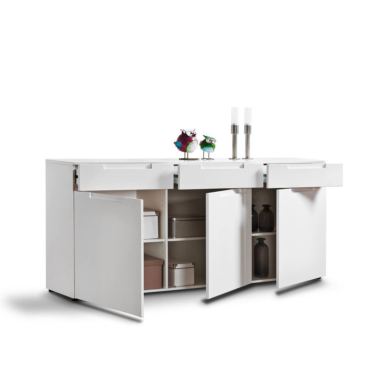 Sideboard Mailand weiß Hochglanz B/H/T: ca. 192x83x40 cm