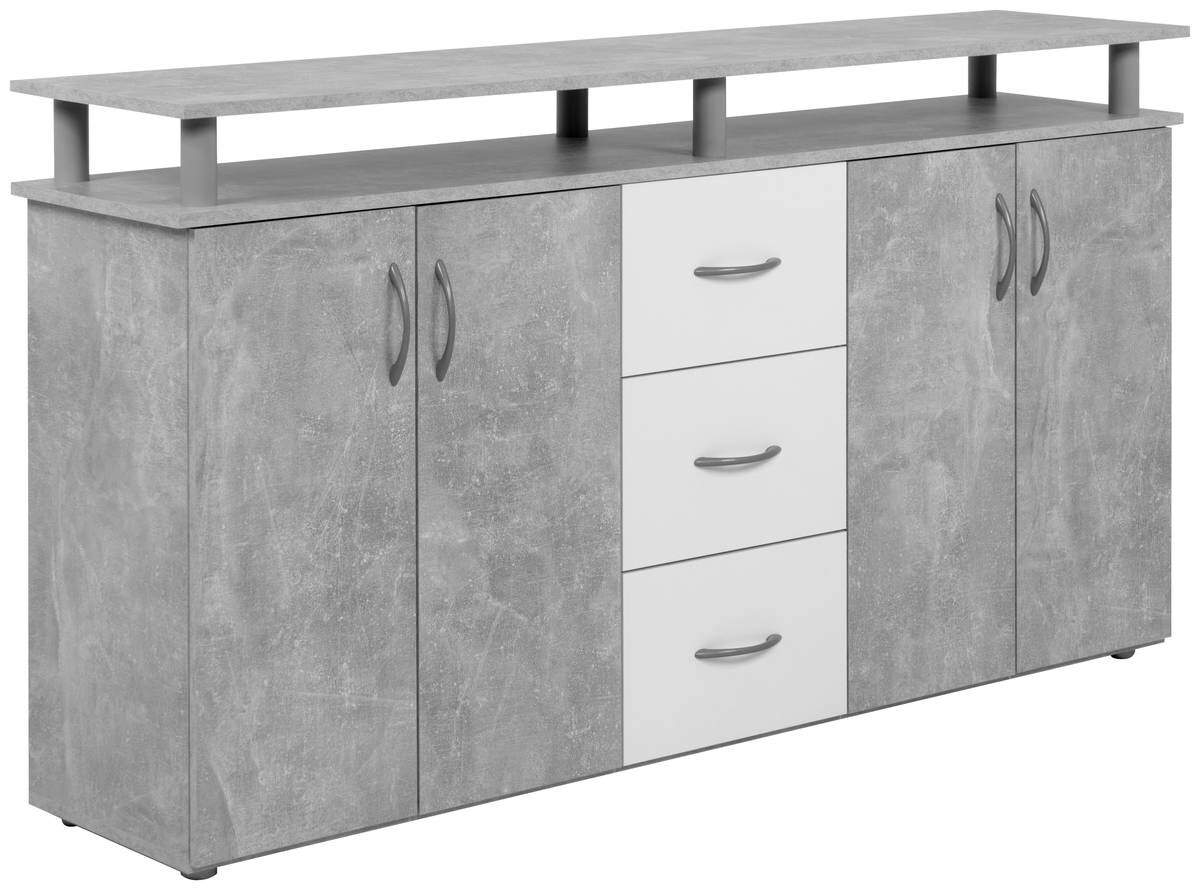 Megakommode Nevada Beton Optik B/H/T: ca. 155x84x35 cm