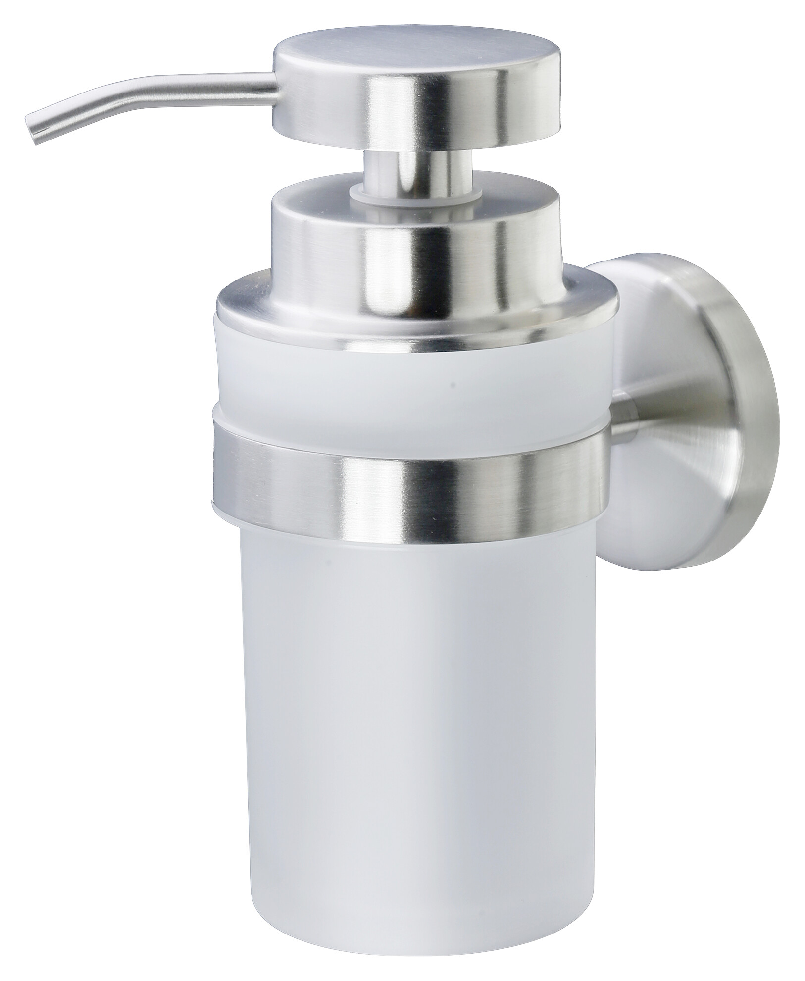 POCOline Seifenspender Milano Edelstahloptik Edelstahl B/H/L: ca. 12,7x15,6x7 cm