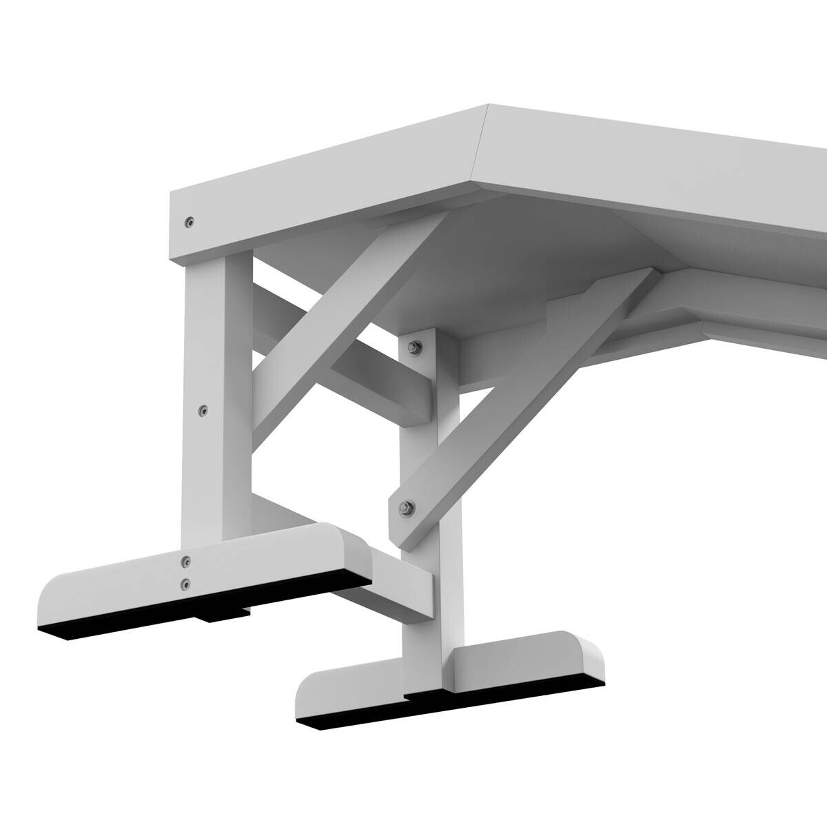 PawHut Haustierrampe m. rutschfestem Teppich weiß Kiefer B/H/L: ca. 40x125x35,5 cm