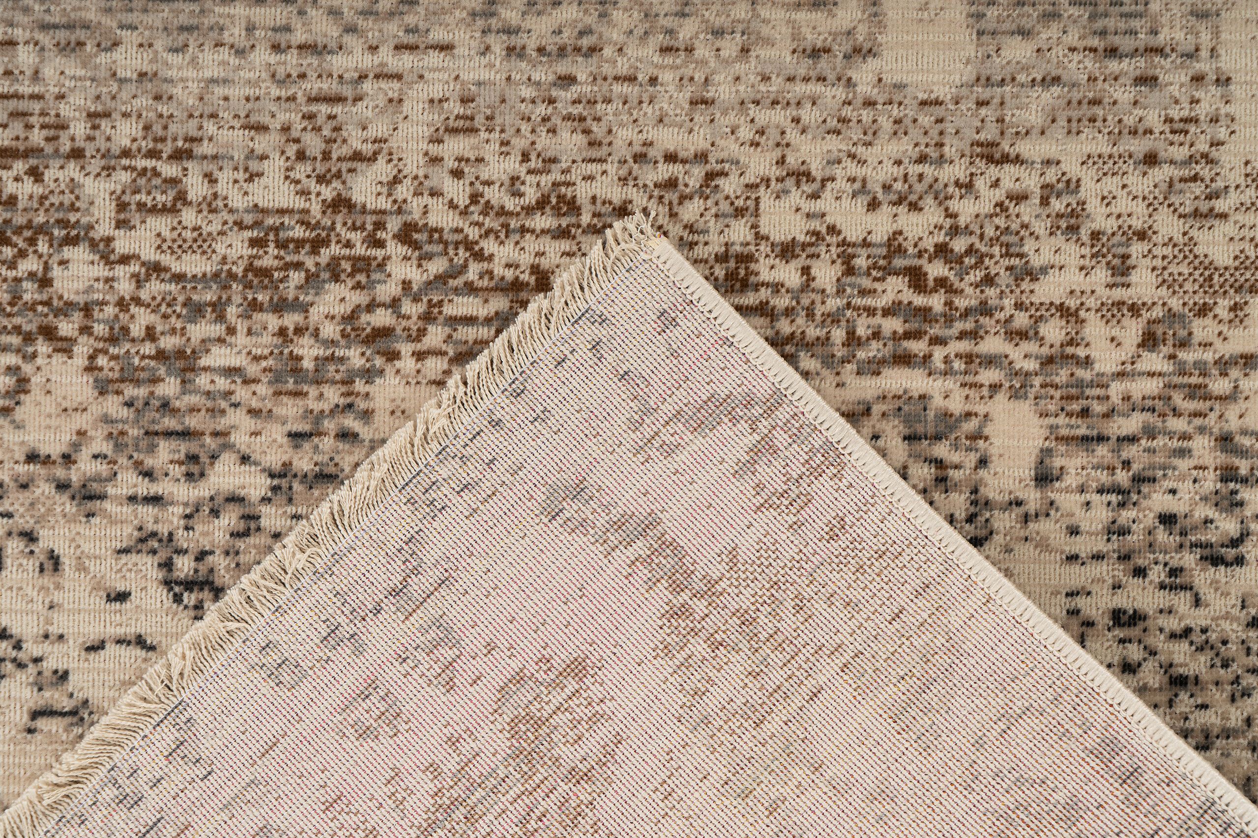 Kayoom Kurzflorteppich Charin 225 beige B/H/L: ca. 120x0,35x180 cm