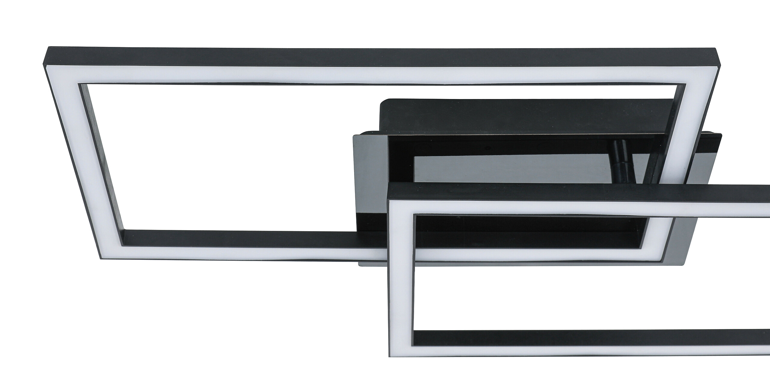 Nolo LED-Deckenleuchte Lenna schwarz Kunststoff B/H/L: ca. 50x6,5x29 cm