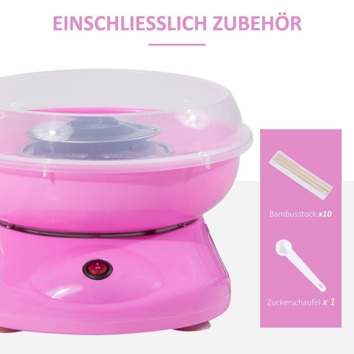 HOMCOM Küchengerät 800-016PK rosa Edelstahl Polypropylen B/H/L: ca. 26x27x18 cm