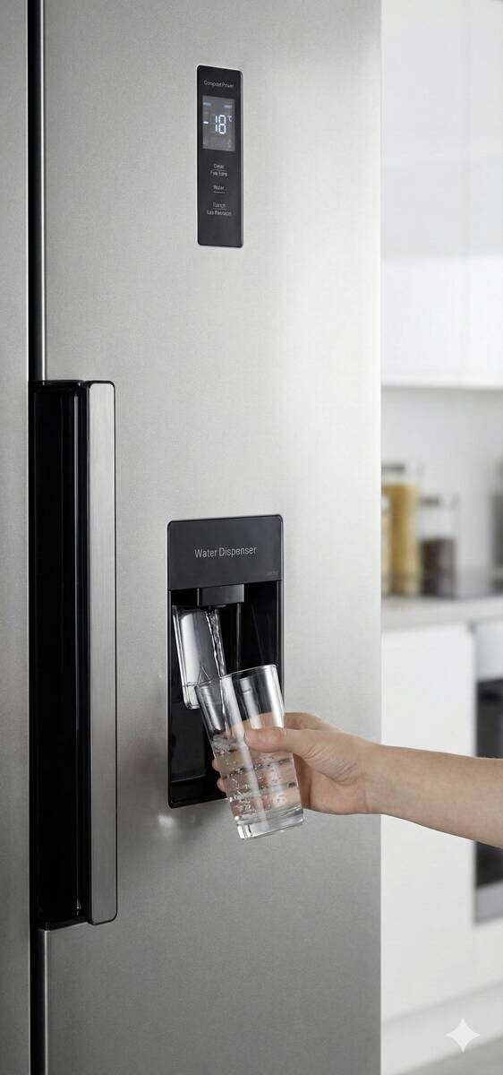 POCOline Side-by-Side 179-444 ESIWDD silber B/H/T: ca. 83x179x61 cm