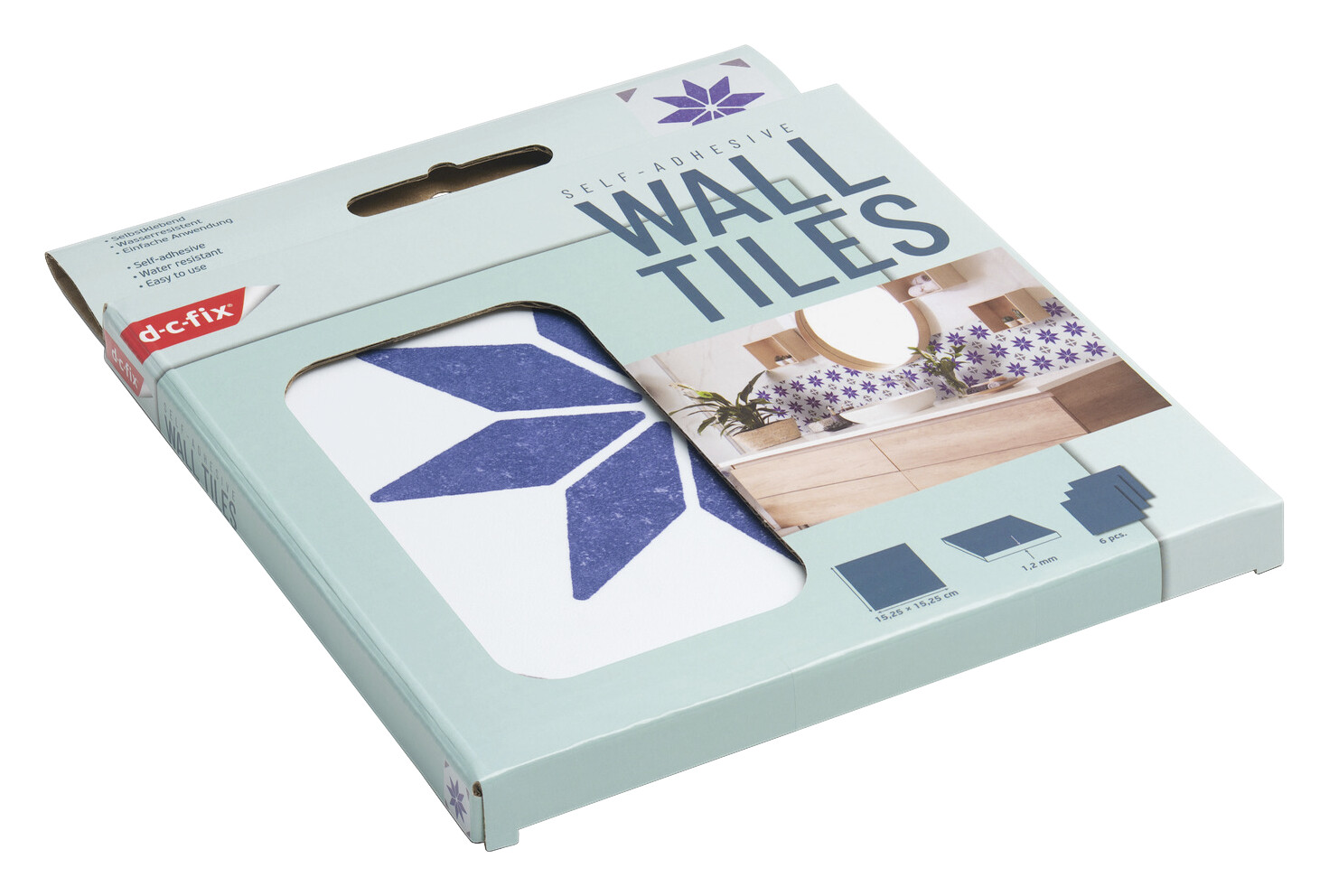 d-c-fix Wandfliese selbstklebend weiß B/L: ca. 15,25x15,25 cm