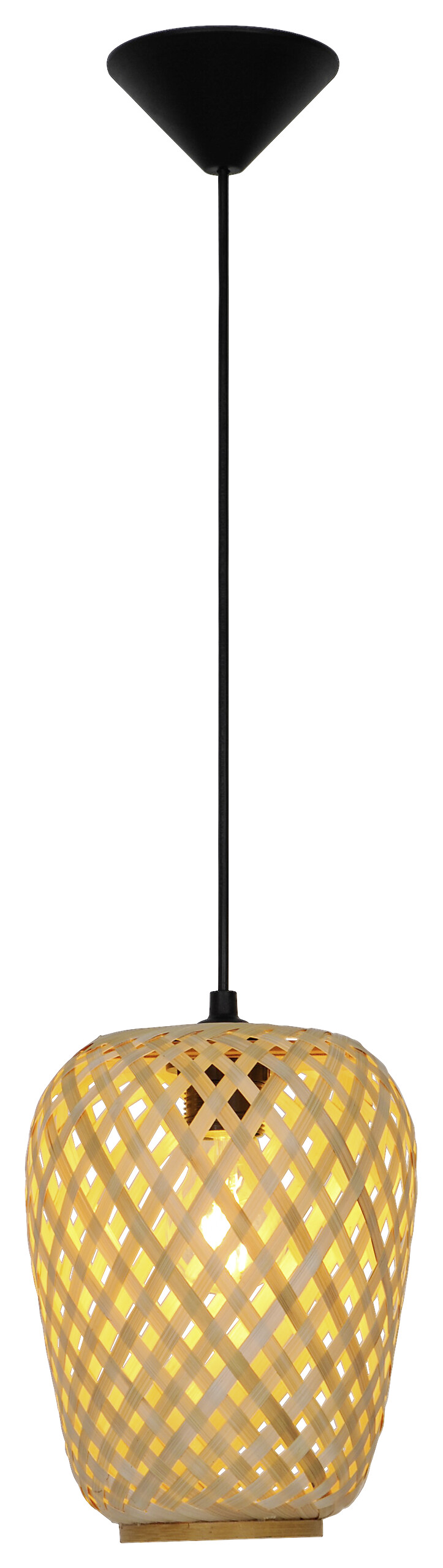 POCOline Pendelleuchte Salome Bambus H/D: ca. 23x19 cm E27 1 Brennstellen