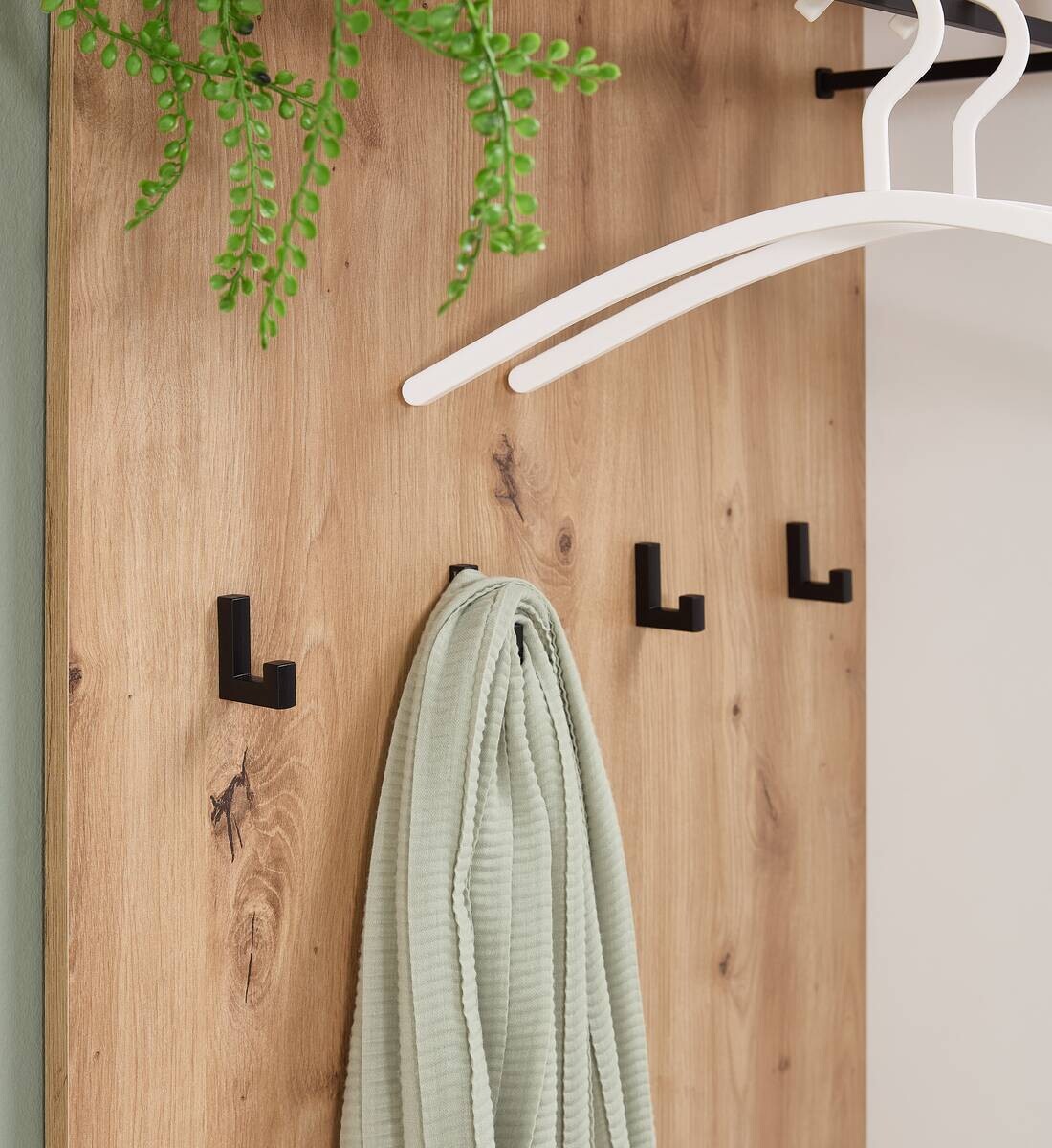 Garderobe Venlo weiß Eiche Artisan Nachbildung B/H/T: ca. 169x196x38 cm