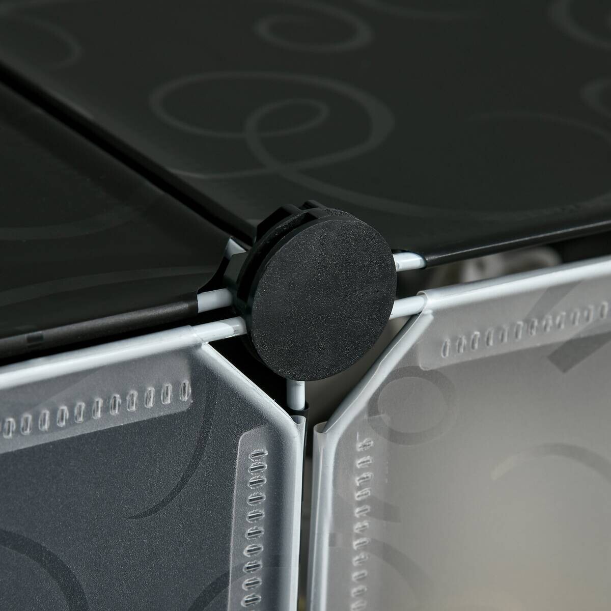 HOMCOM Schuhregal schwarz Polypropylen B/H/L: ca. 36,5x49x108 cm