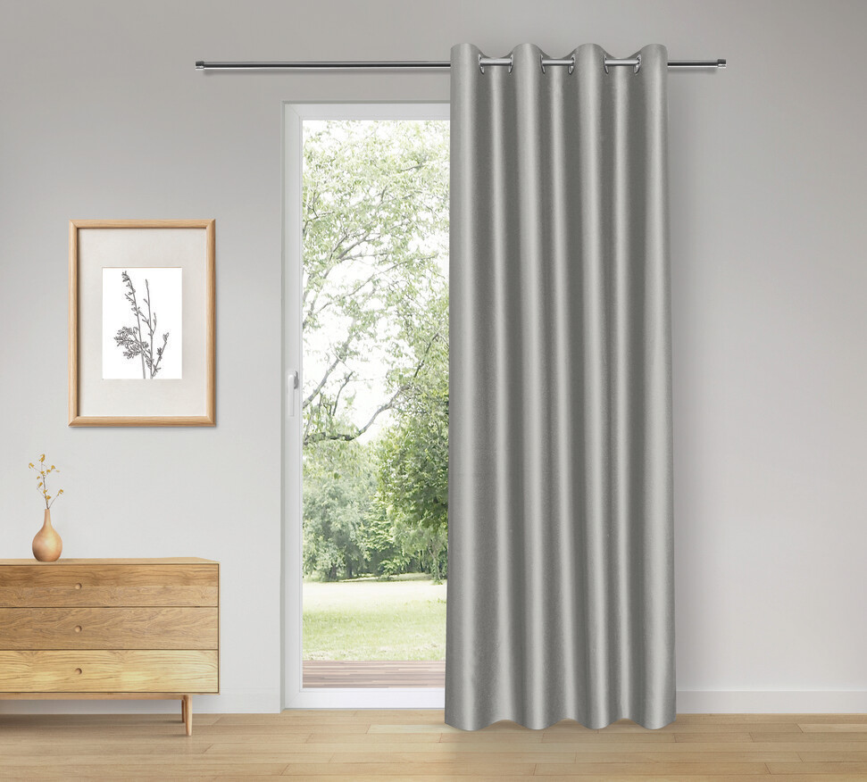 Happy Home Verdunklungsvorhang silber B/L: ca. 140x245 cm