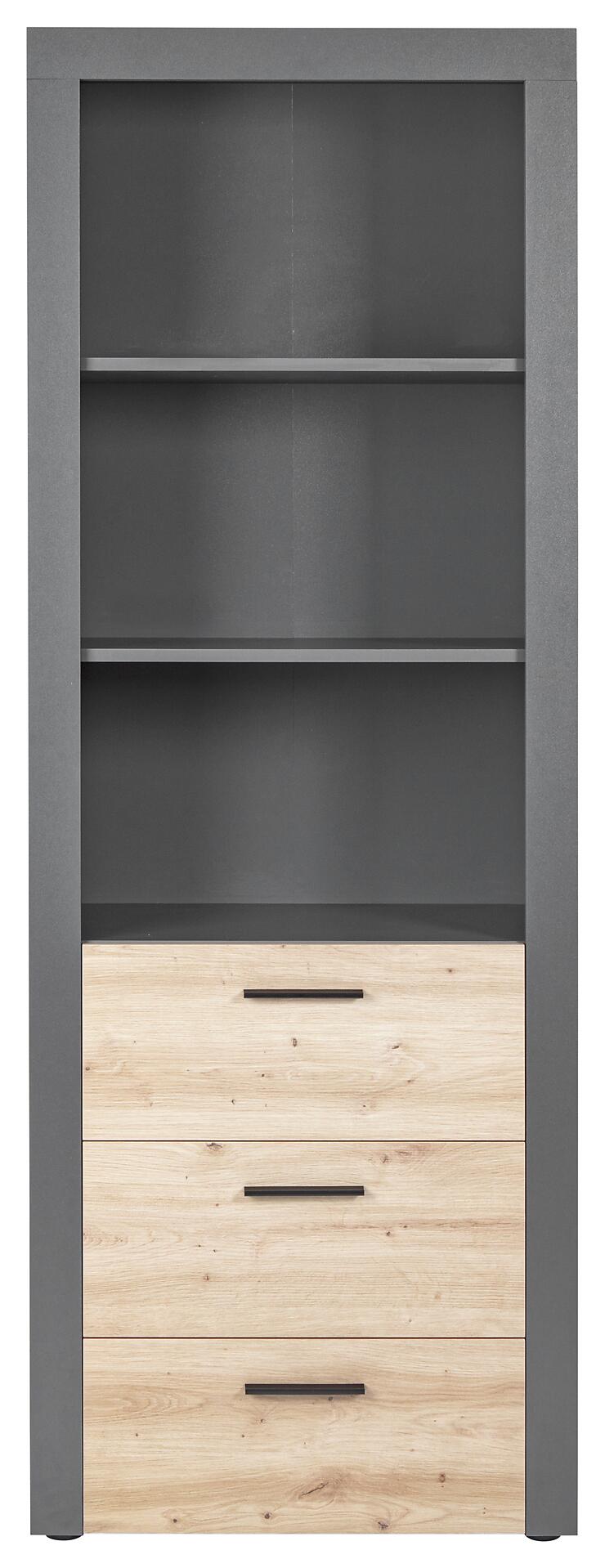 Regal Cobeto Eiche Artisan Nachbildung B/H/T: ca. 68,6x190x41,6 cm