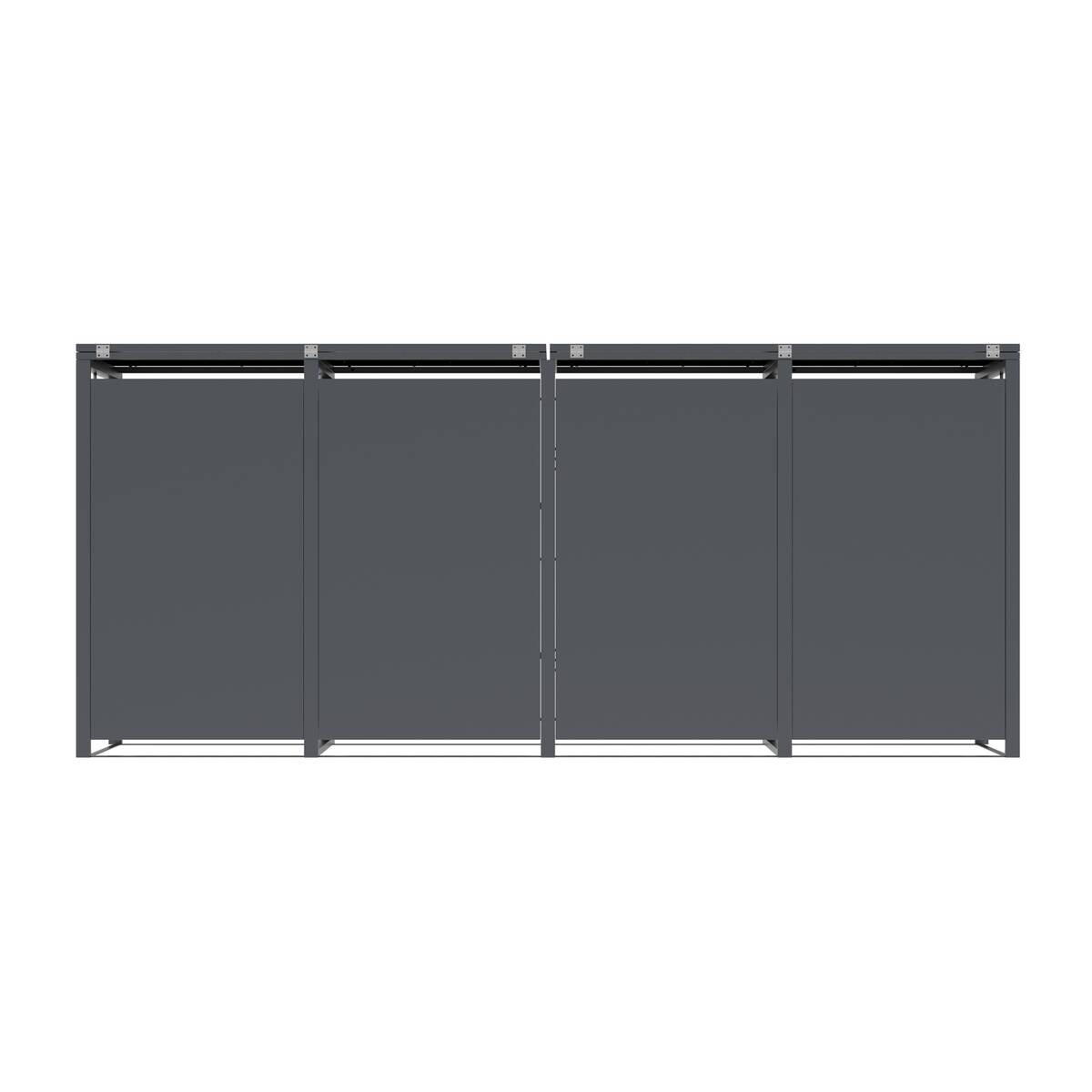 Westmann Mülltonnenbox Varius Holzoptik B/H/L: ca. 265x116x80 cm