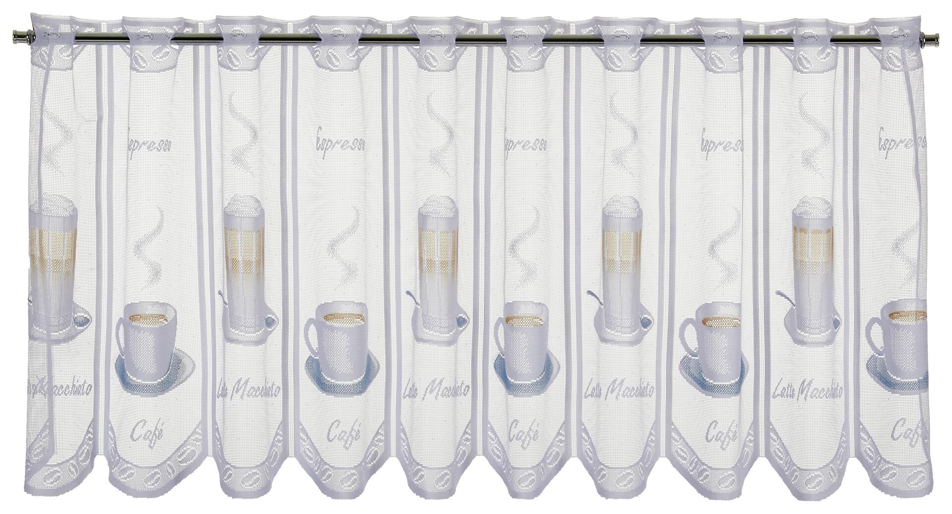 POCOline Scheibengardine Cappuccino braun B/L: ca. 145x45 cm