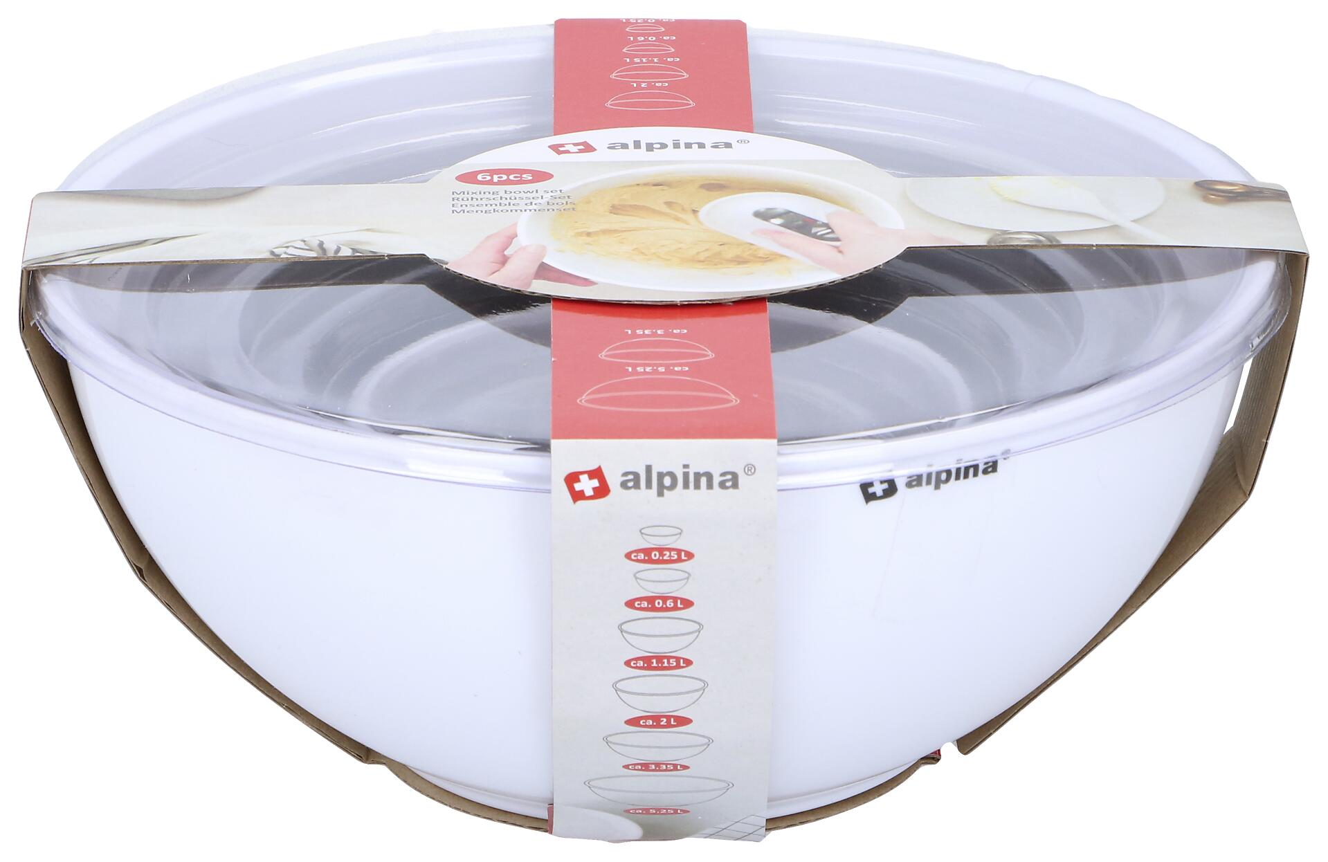 Rührschüsselset 6tlg. weiß