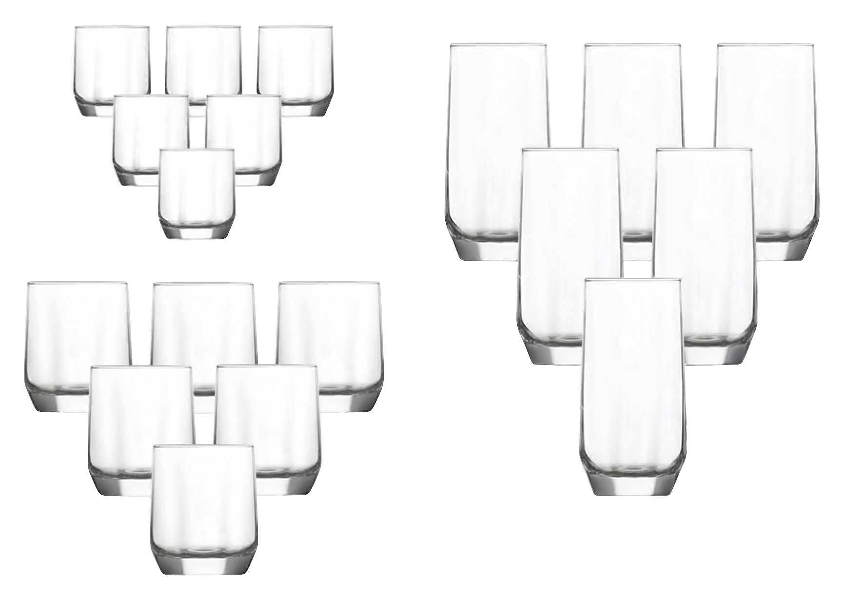 HermiaConcept Gläserset Daisy 18-tlg. transparent HermiaConcept Gläserset Daisy 18-tlg. transparent