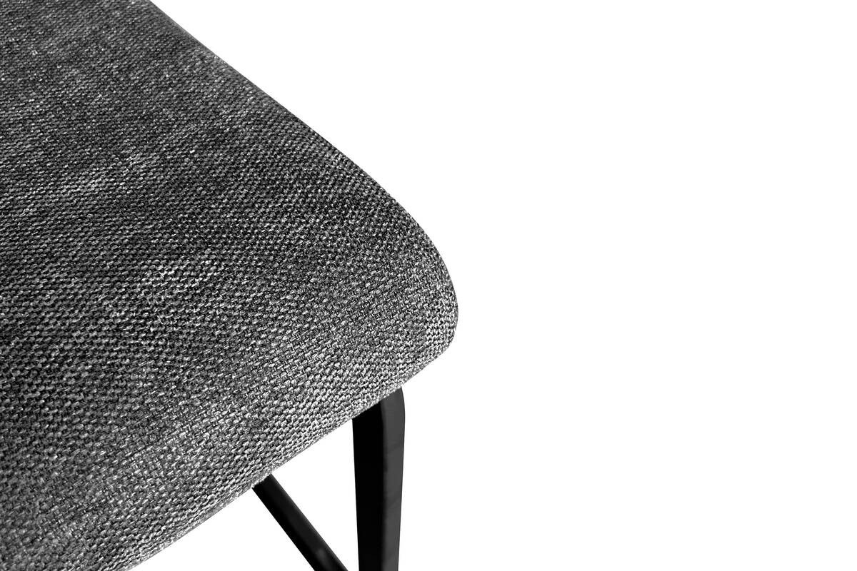 Stuhl BANFF 2er-Set. anthrazit Webstoff B/H/T: ca. 42x97x58 cm