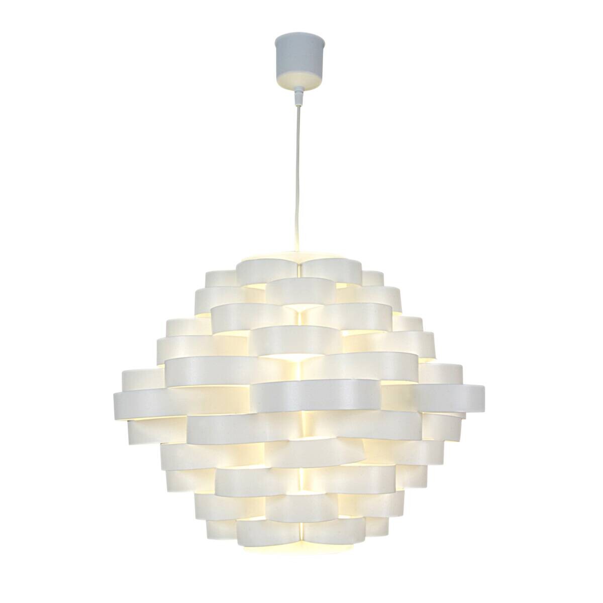 Näve Leuchten Pendelleuchte 7011123 weiß Kunststoff B/H/T: ca. 55x40x55 cm E27 1 Brennstellen