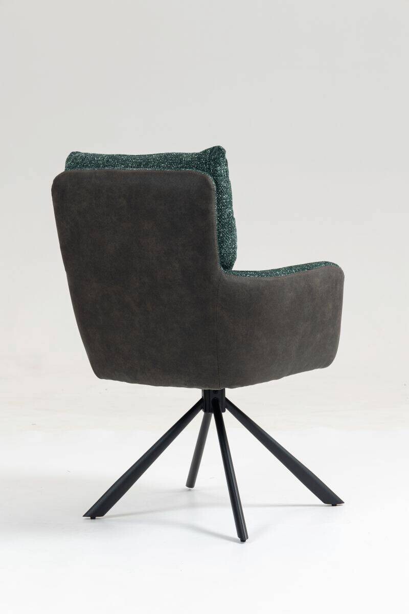 Drehstuhl Lecce grün Microfaser