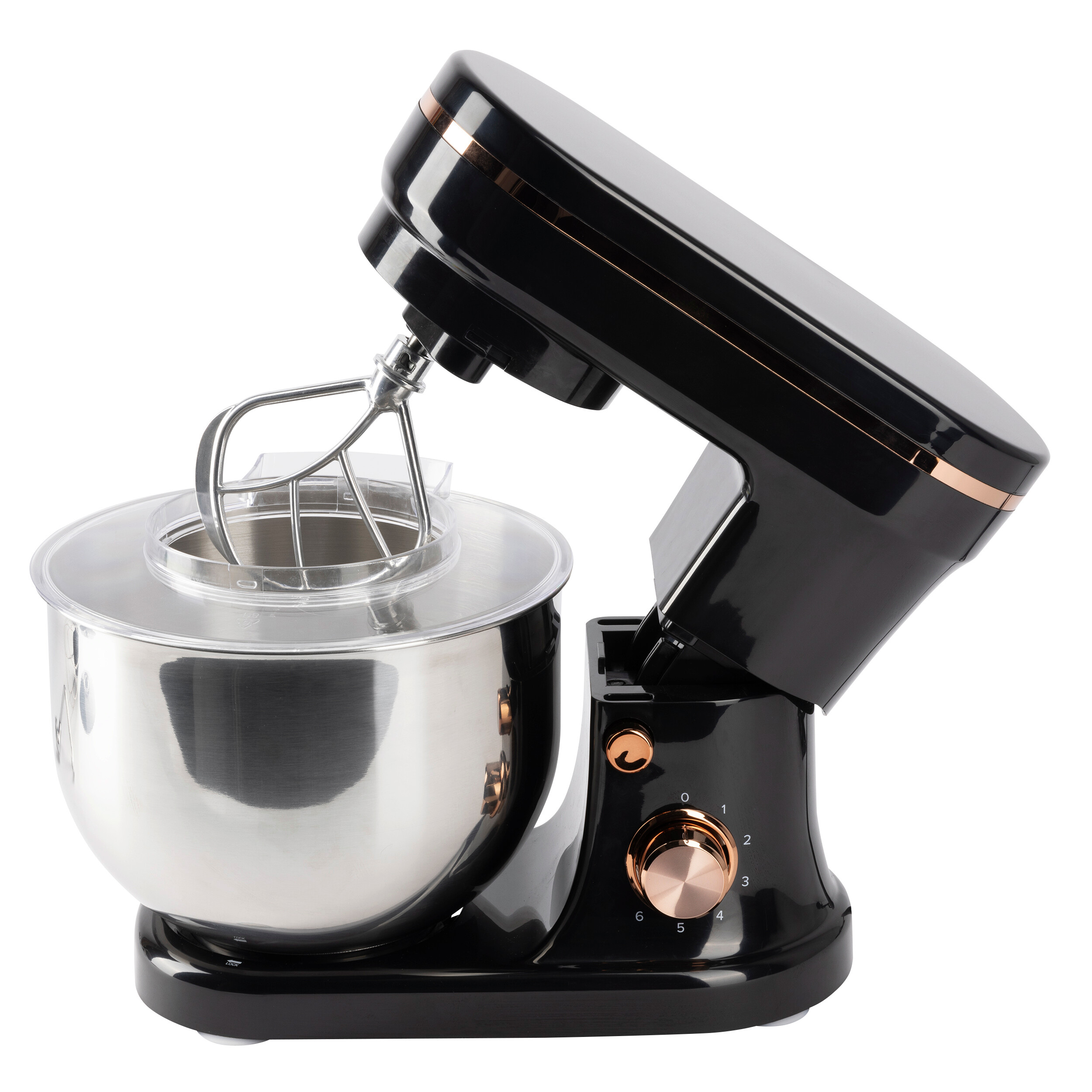 BERGNER Küchenmaschine silber schwarz Edelstahl B/H/L: ca. 25x32,5x39 cm