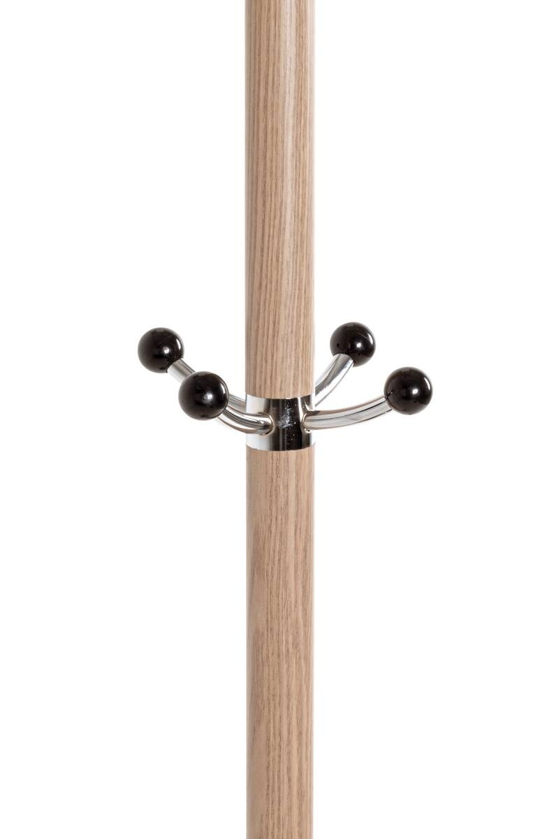 Garderobenständer Eiche Nachbildung schwarz H/D: ca. 171x37 cm