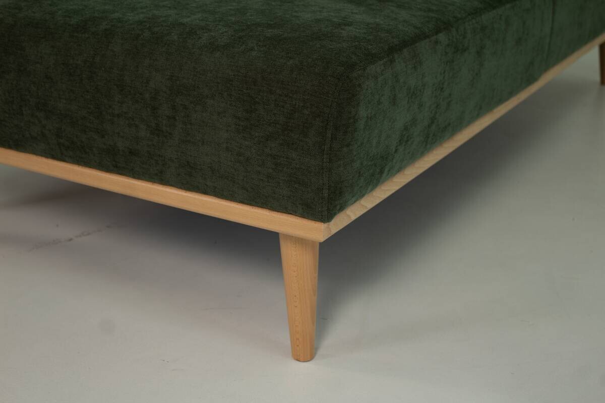 Ecksofa grün Microfaser B/H/T: ca. 259x90x191 cm