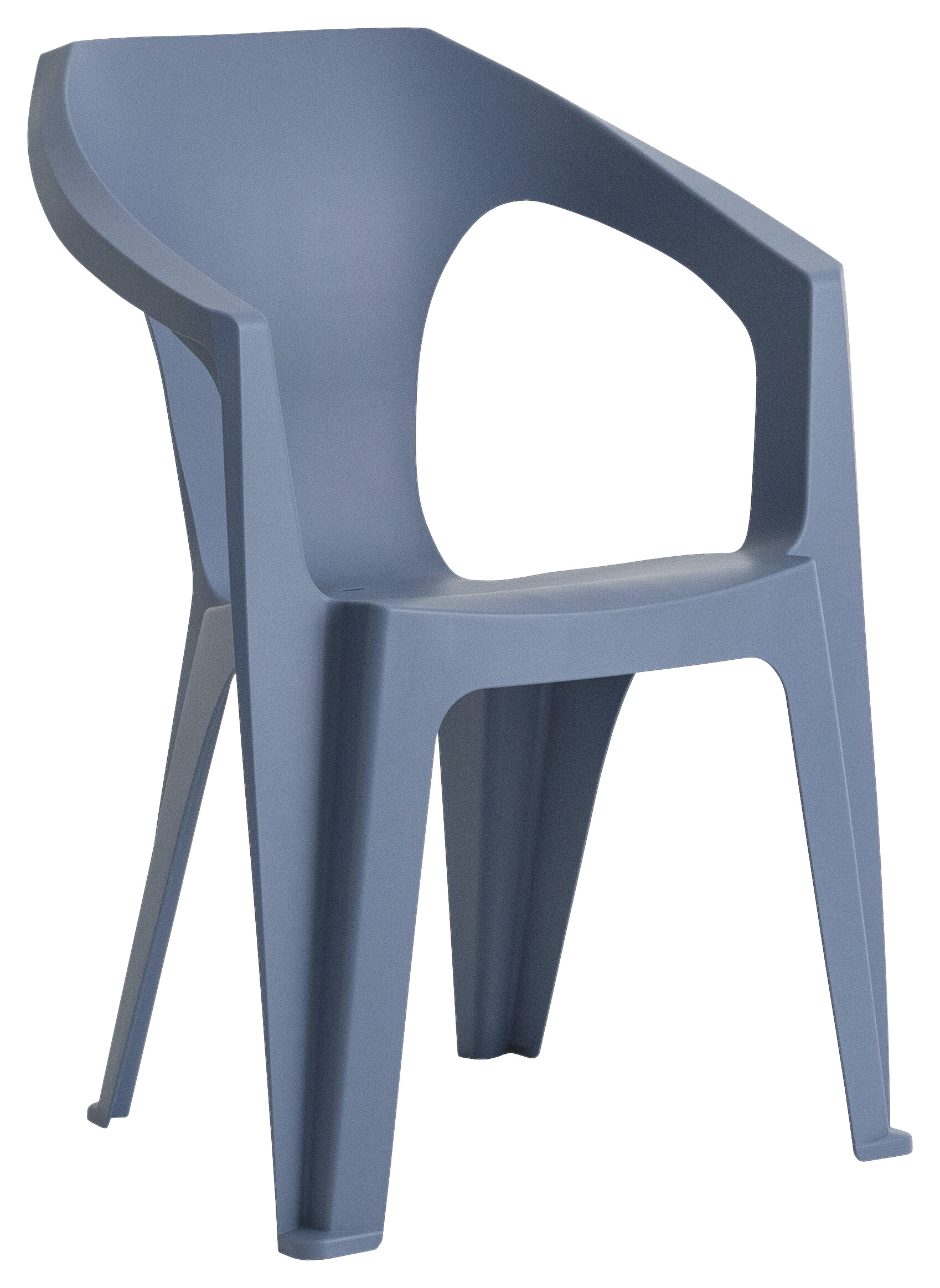 Toomax Stapelstuhl Marina rauchblau Kunststoff B/H/L: ca. 55x83x59 cm