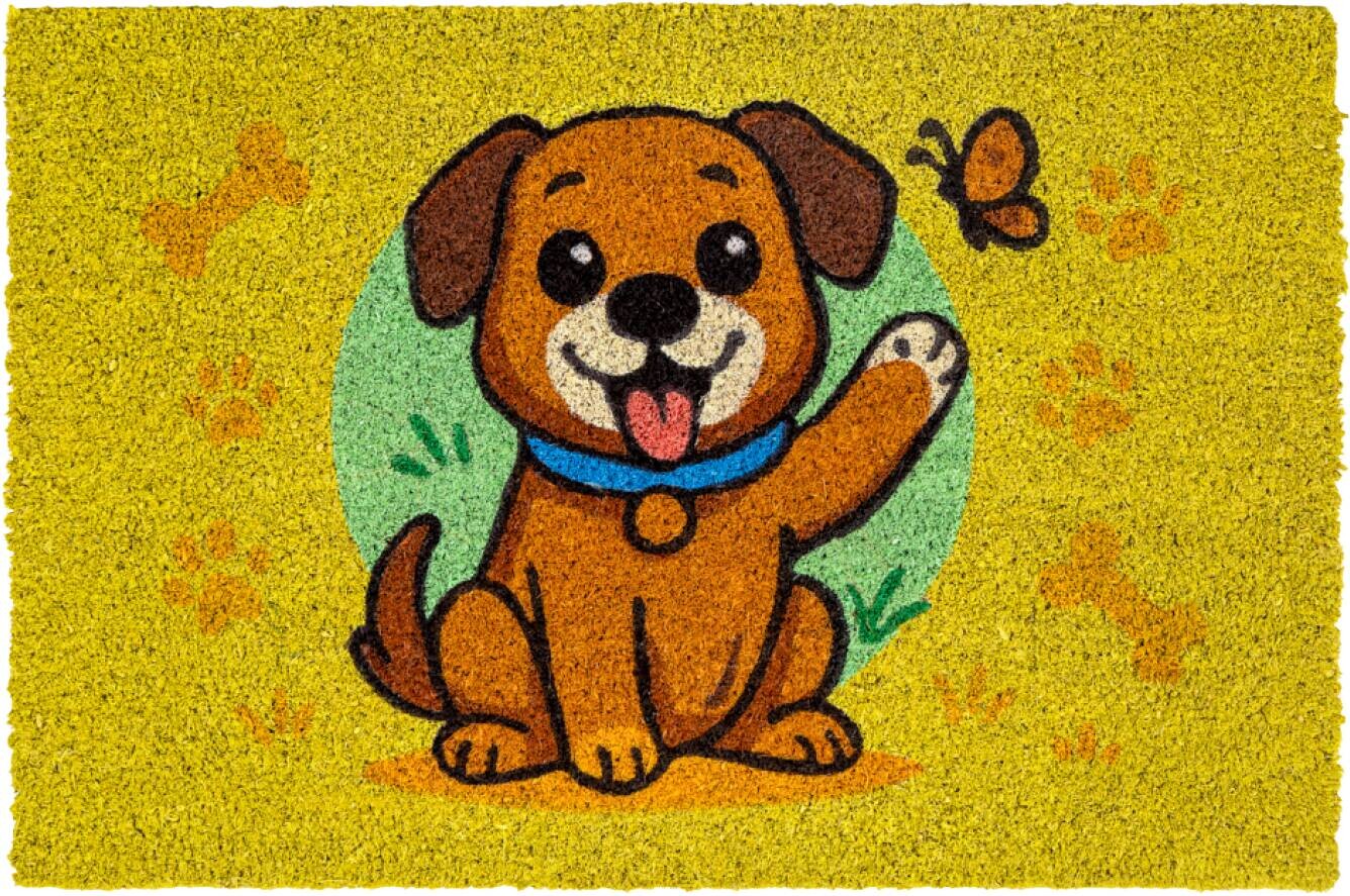 Fußmatte Kokos Dog yellow Fußmatte Kokos Dog yellow