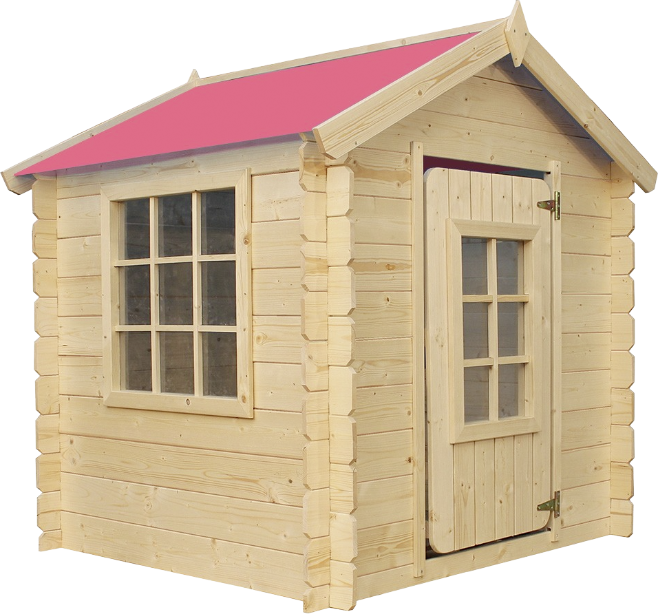 Timbela Kinderspielhaus M570R rot B/H/L: ca. 114x121x111 cm
