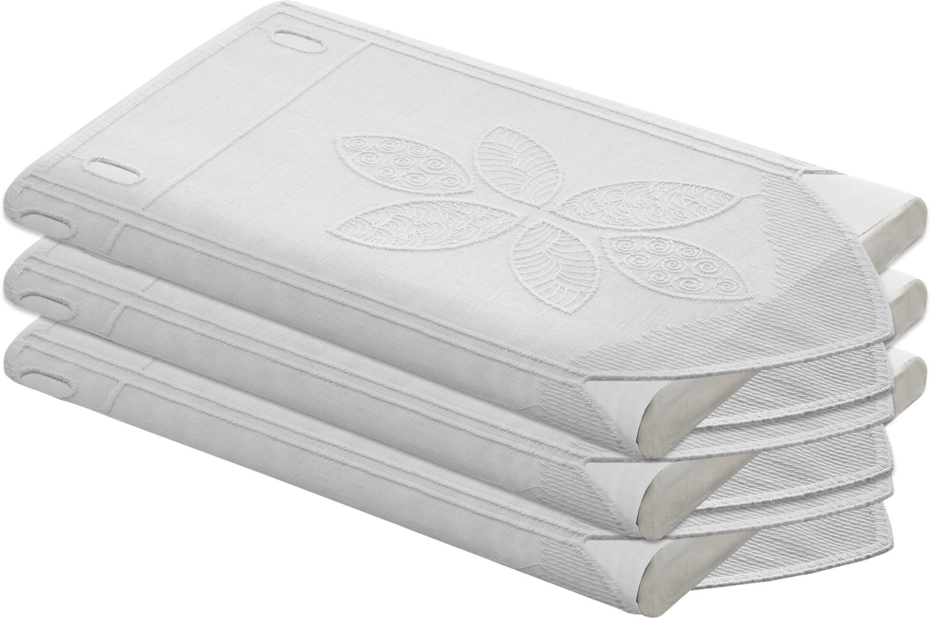 Scheibengardinen-Meterware weiß H: ca. 30 cm