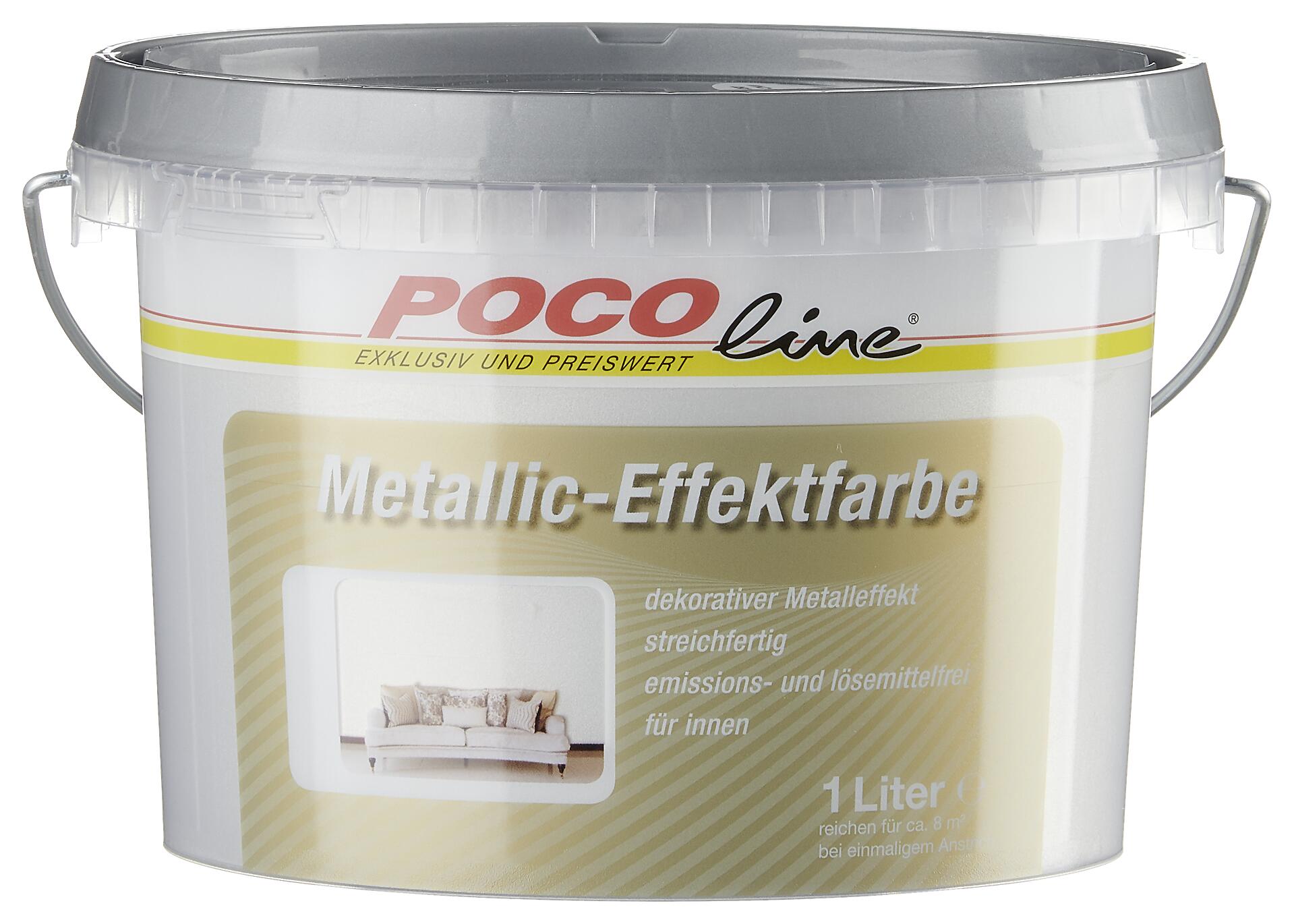 POCOline Effekt-Farbe silber ca. 1 l
