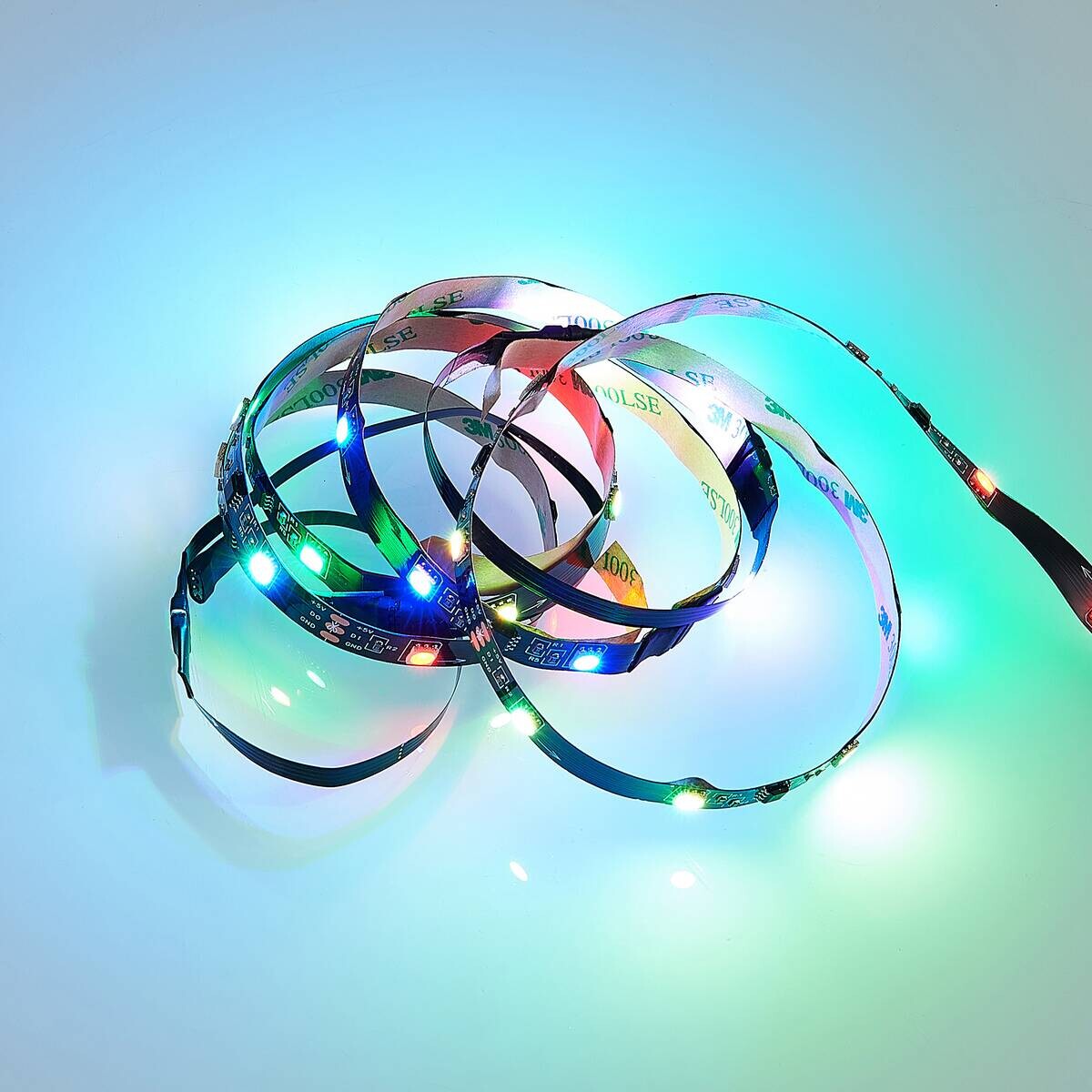 Lichtband schwarz Kunststoff B/L: ca. 1x120 cm