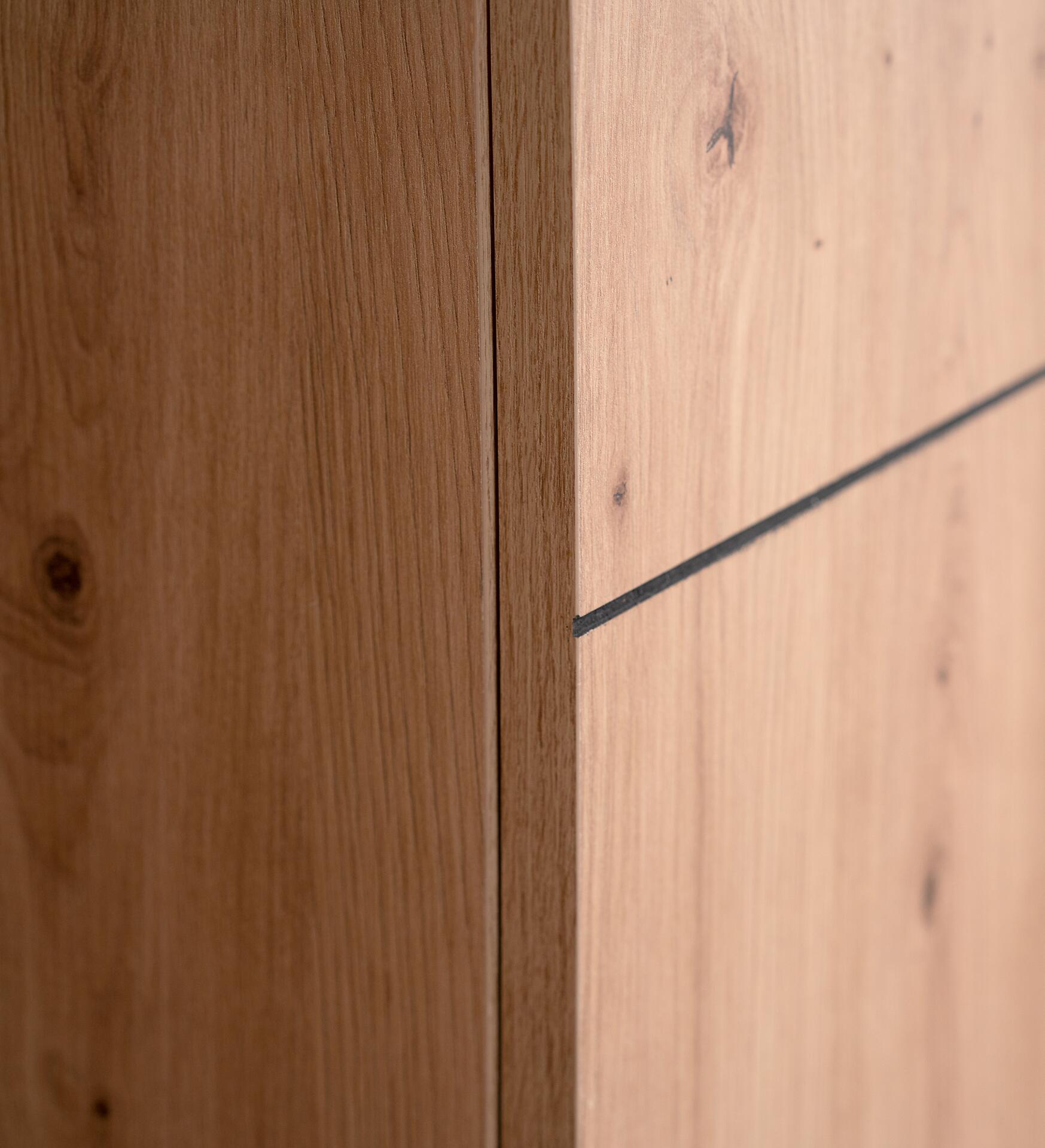 Kommode Nola Eiche Artisan Nachbildung schwarz B/H/T: ca. 80x90x42 cm