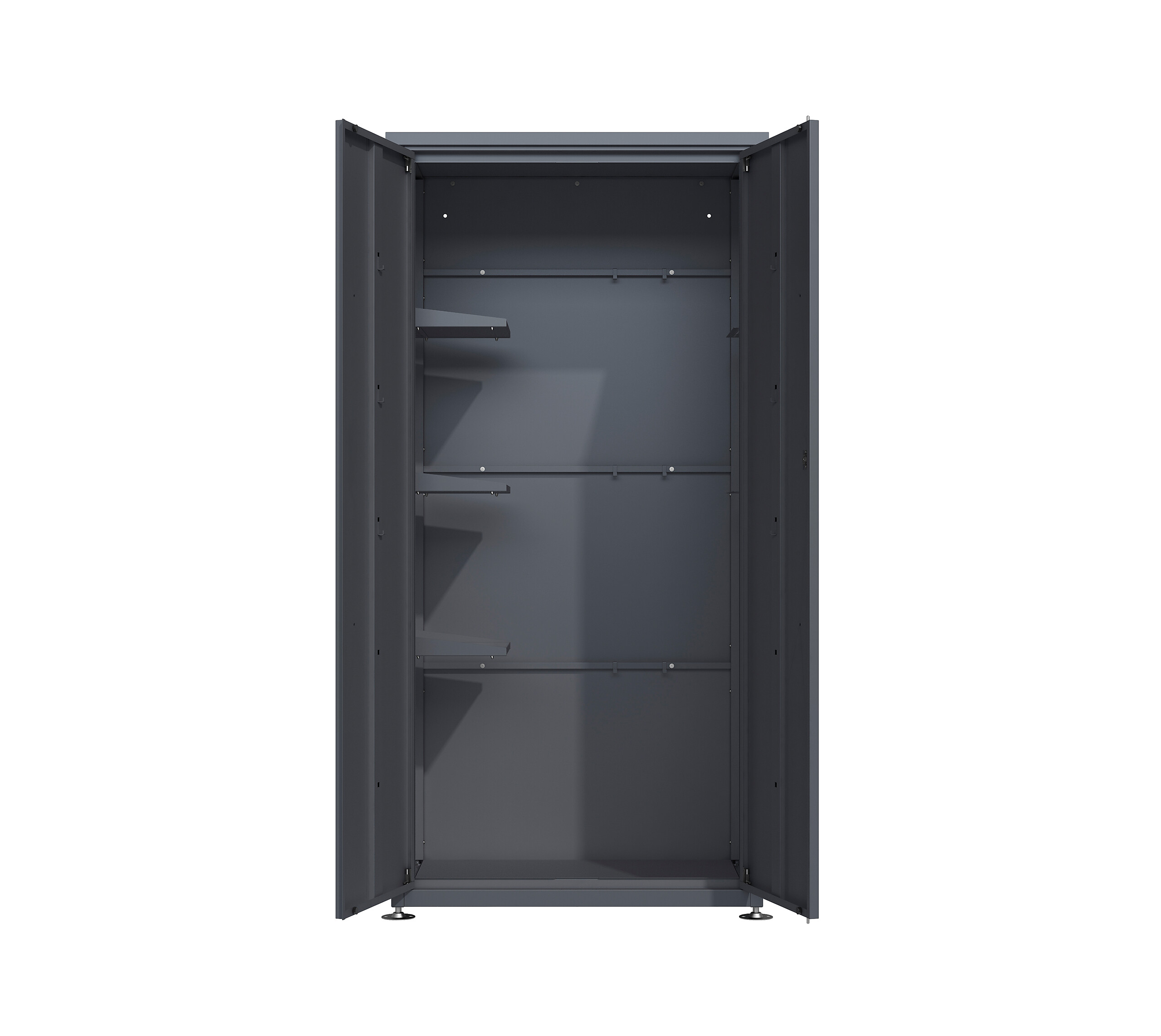 Westmann Gartenschrank Capsa anthrazit Stahl B/H/L: ca. 90x187x65 cm