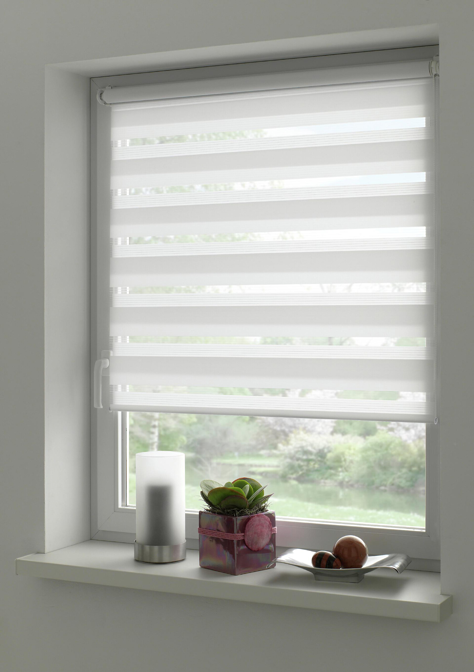 Doppelrollo Easyfix weiß B/L: ca. 100x150 cm