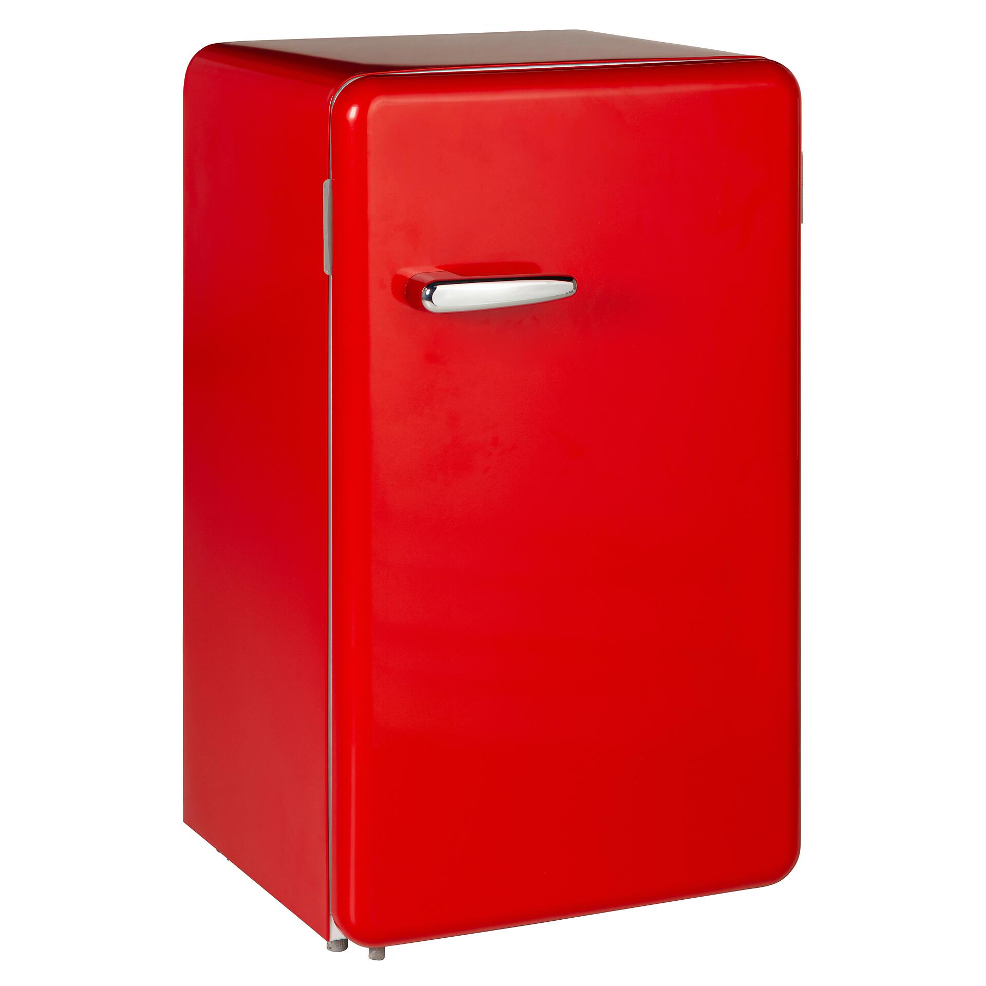 POCOline Stand-Kühlschrank KS84-93ESG rot B/H/T: ca. 49x84x46 cm