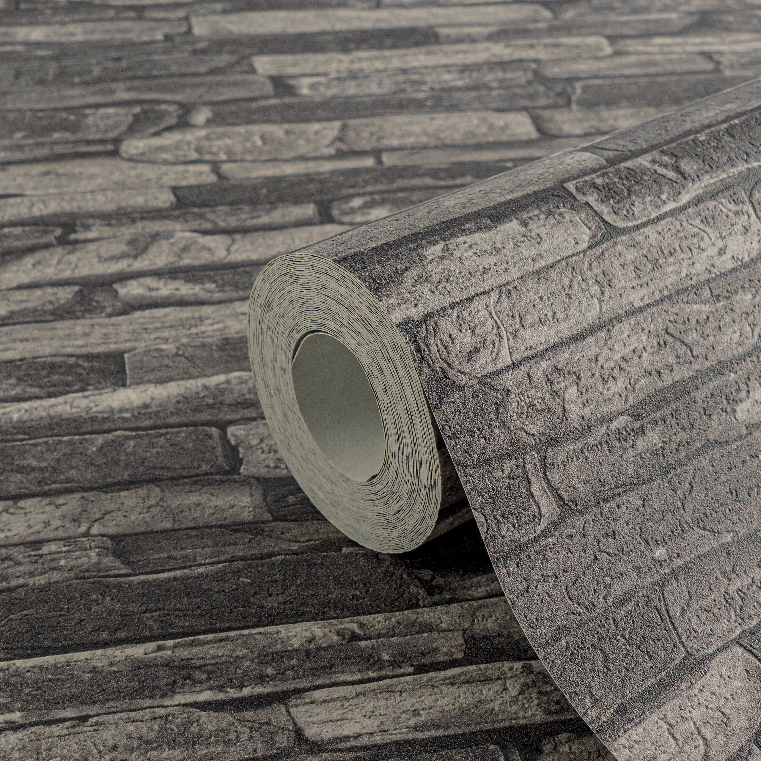 A.S.Creation Vliestapete schwarz B/H/D: ca. 53x1005x9 cm