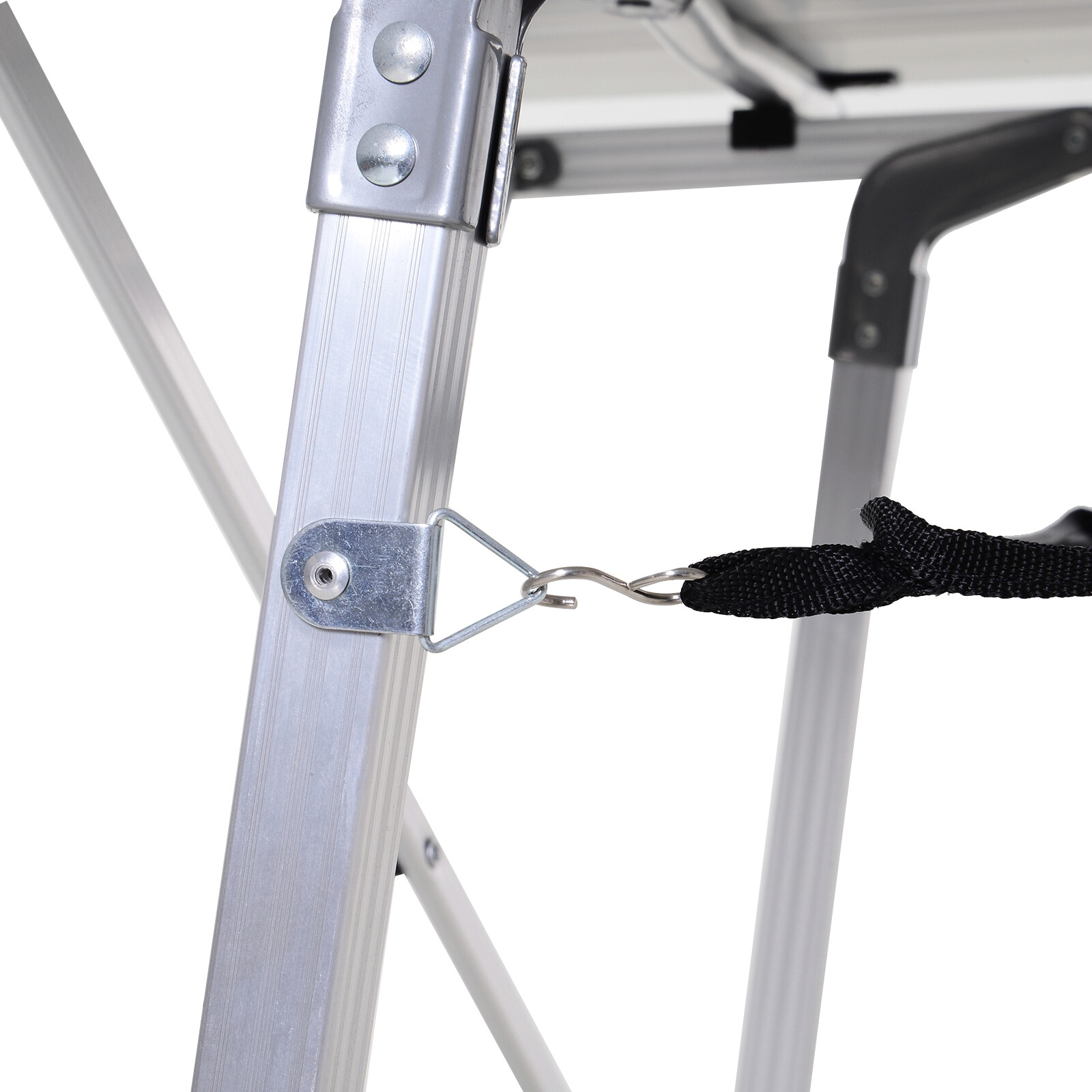 Outsunny Picknicktisch silber Aluminium B/H/L: ca. 70x73x120 cm