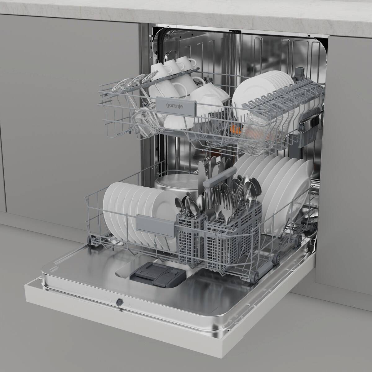 Gorenje Unterbau-Geschirrspüler GU642D90W weiß B/H/L: ca. 59,9x84,5x59,7 cm