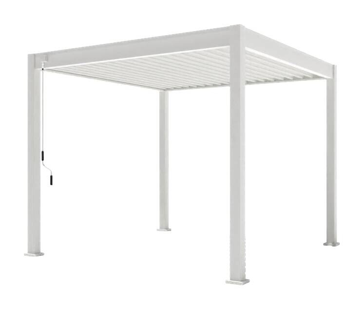 PergoLine Pergola Trumpf weiß Aluminium B/H/L: ca. 300x255x300 cm