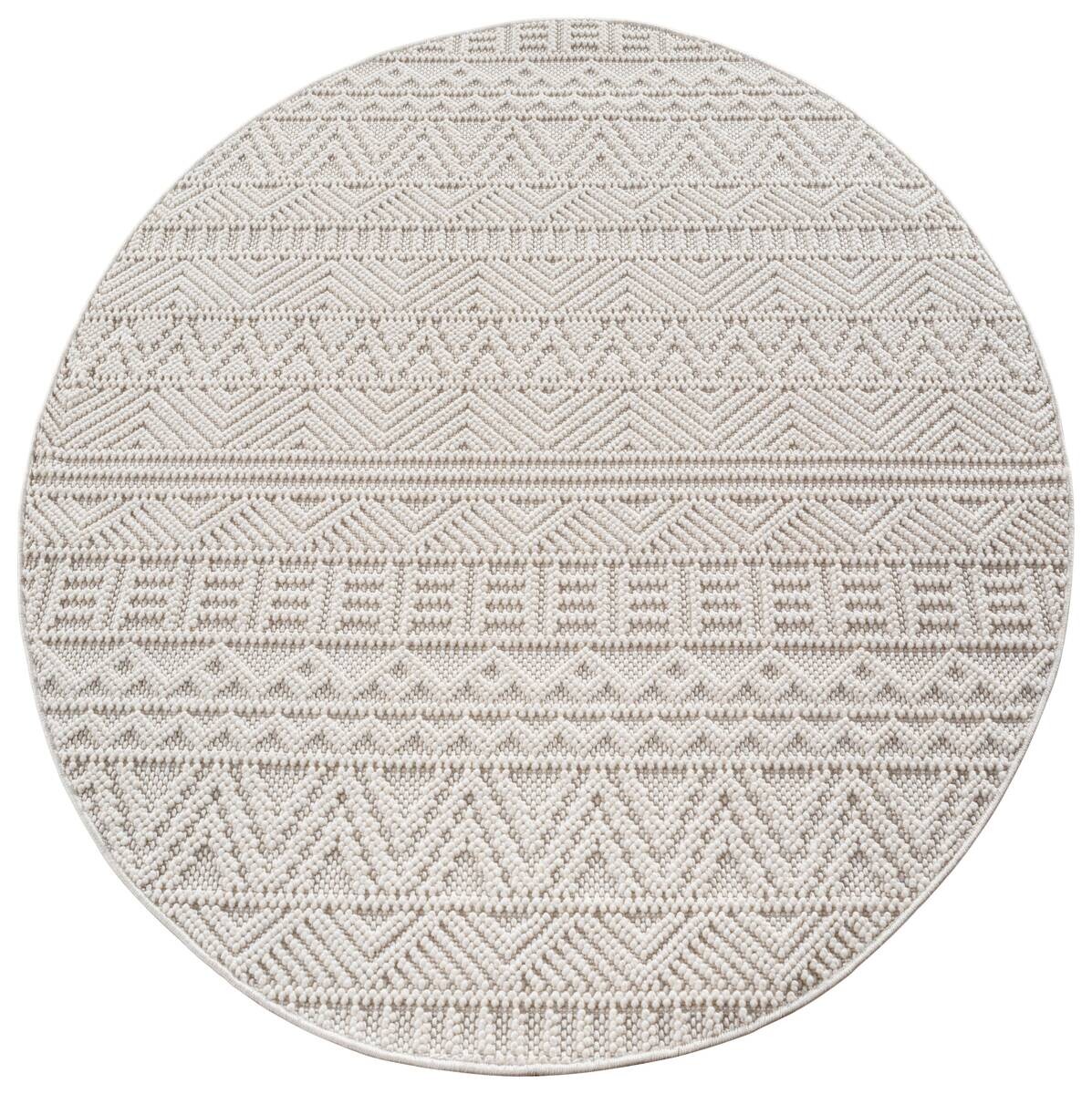 Ayyildiz Kurzflorteppich HELIX creme B/H/L: ca. 80x0,7x80 cm