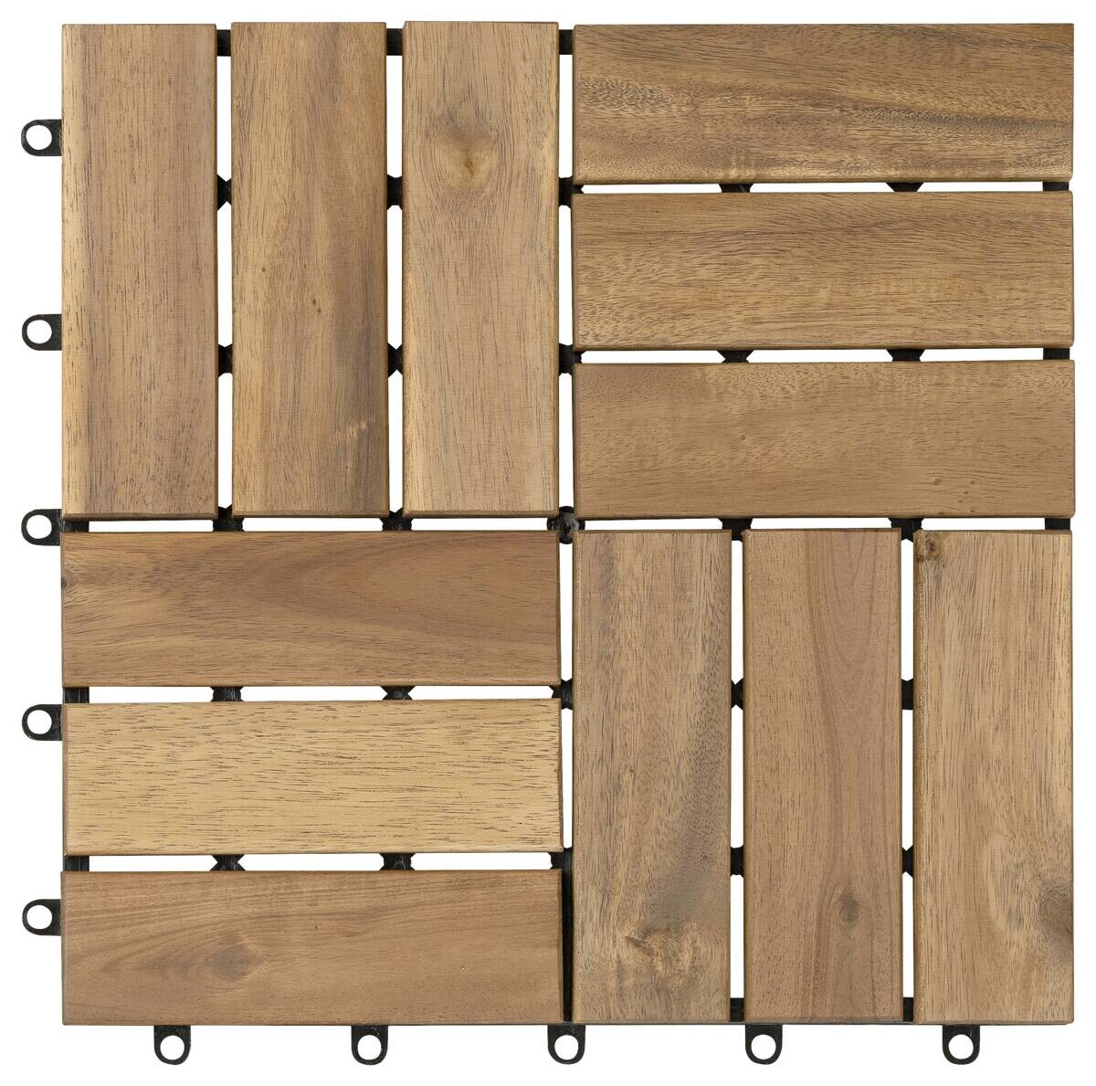 POCOline Terrassenfliese Akazie Akazie B/L: ca. 30x30 cm