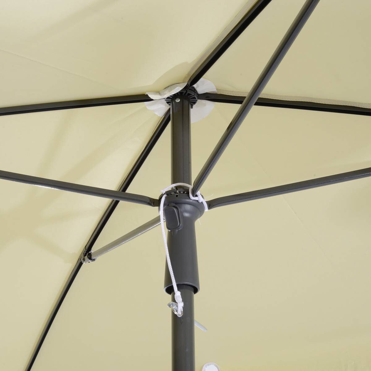 Outsunny Gartenschirm beige Aluminium B/H/L: ca. 125x235x200 cm