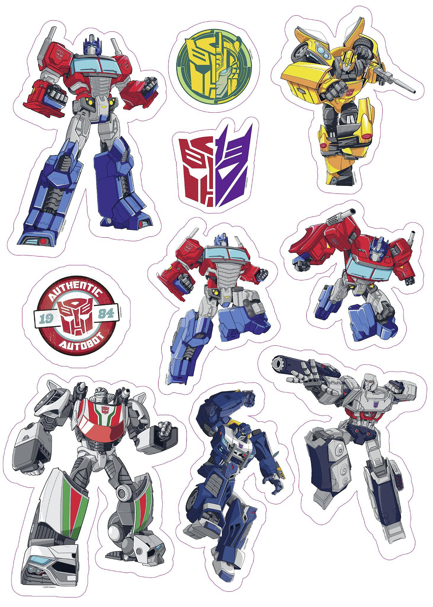 Wandsticker Transformers B/L: ca. 50x70 cm