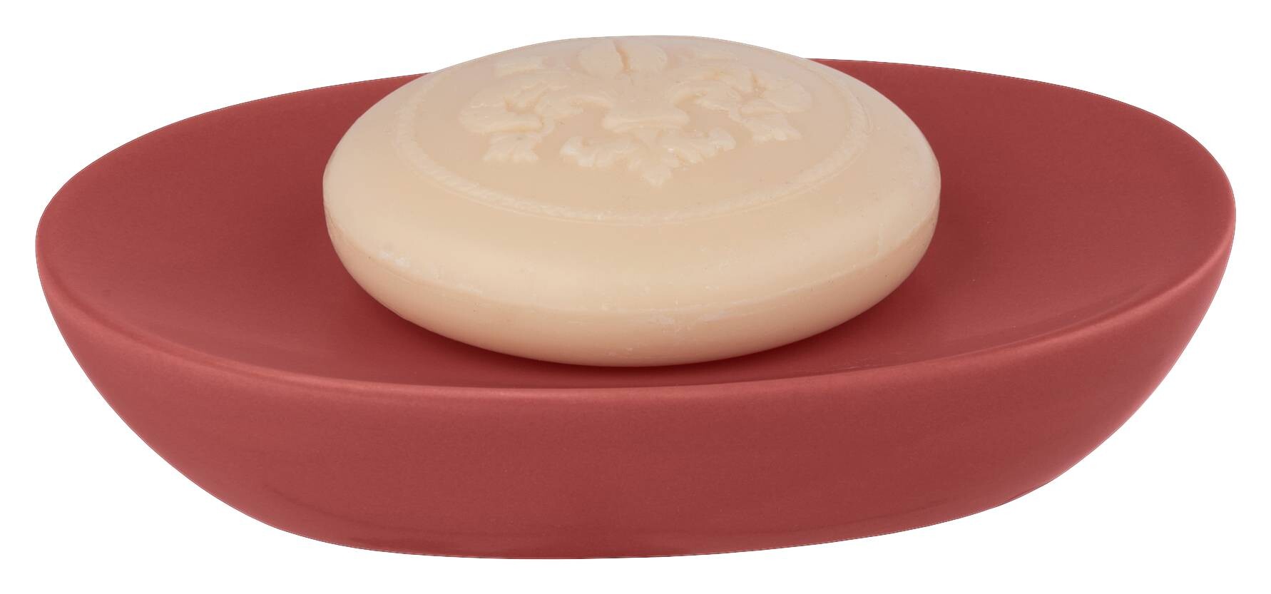 Allstar Seifenablage Olinda rot Keramik B/H/T: ca. 12x3x8,5 cm